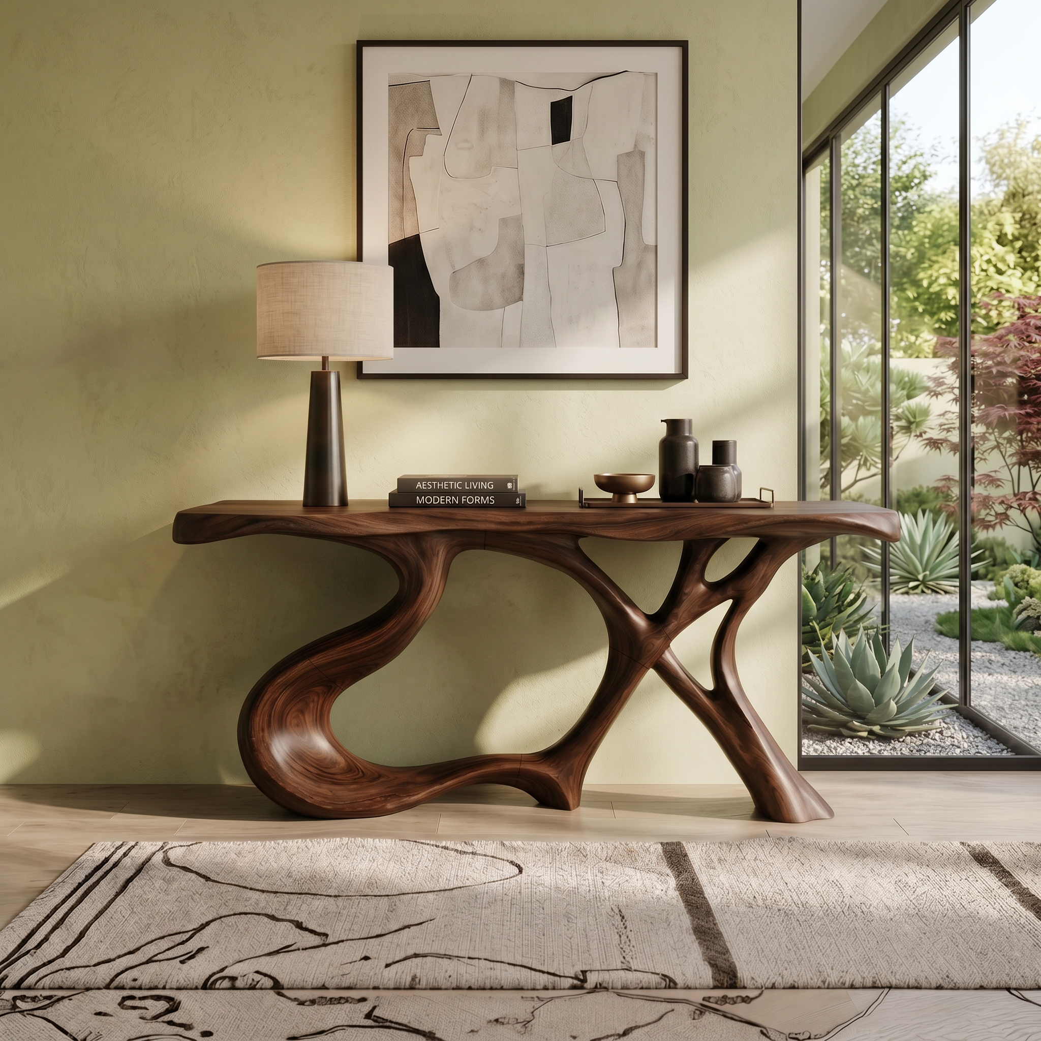Organic Root Base Console Table Luxury Living Room SILDTTRCS104