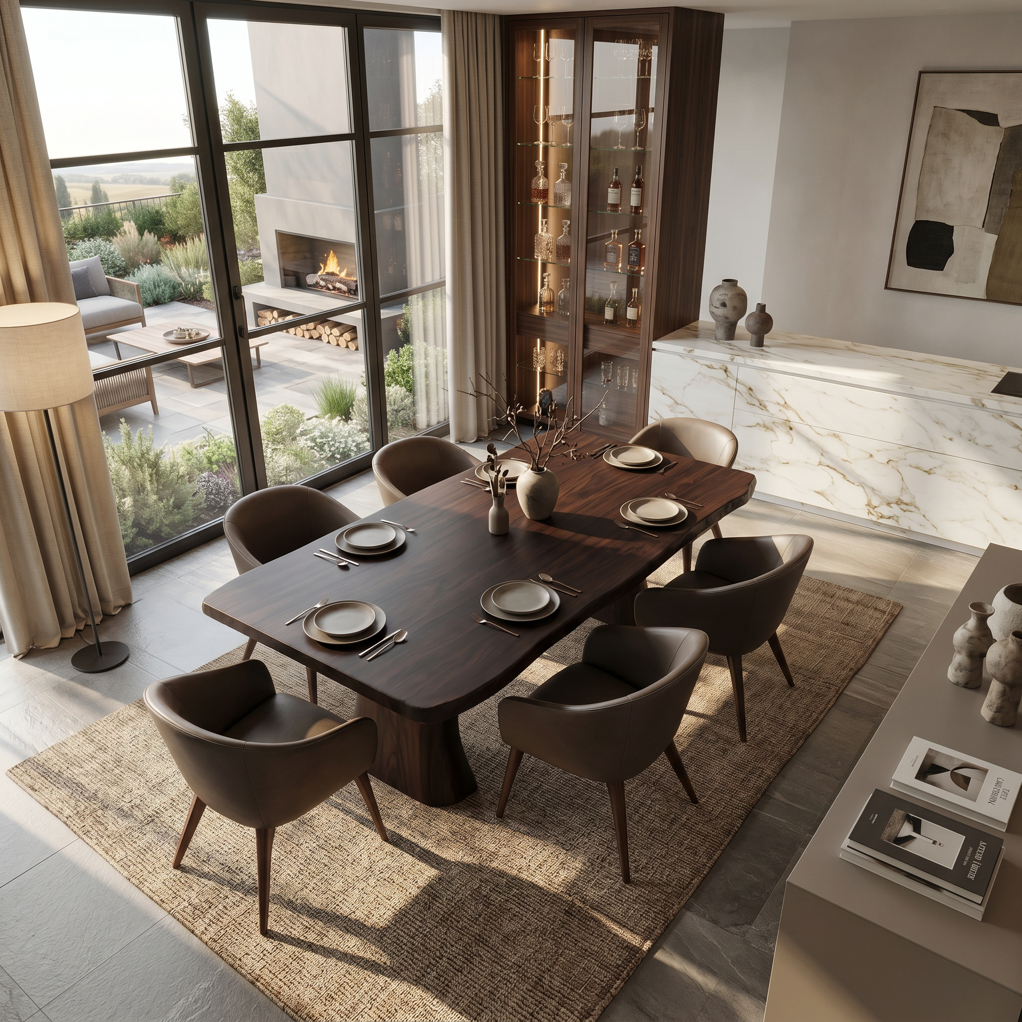 Contemporary Dining Table For Kitchen And Dining Areas RTTHTTDN010