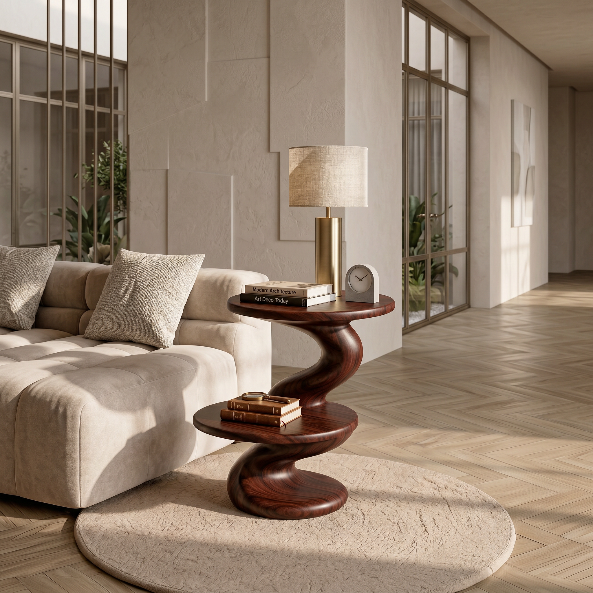 Contemporary Two Tier Side Table Modern Lounge SILDTTRSTA017