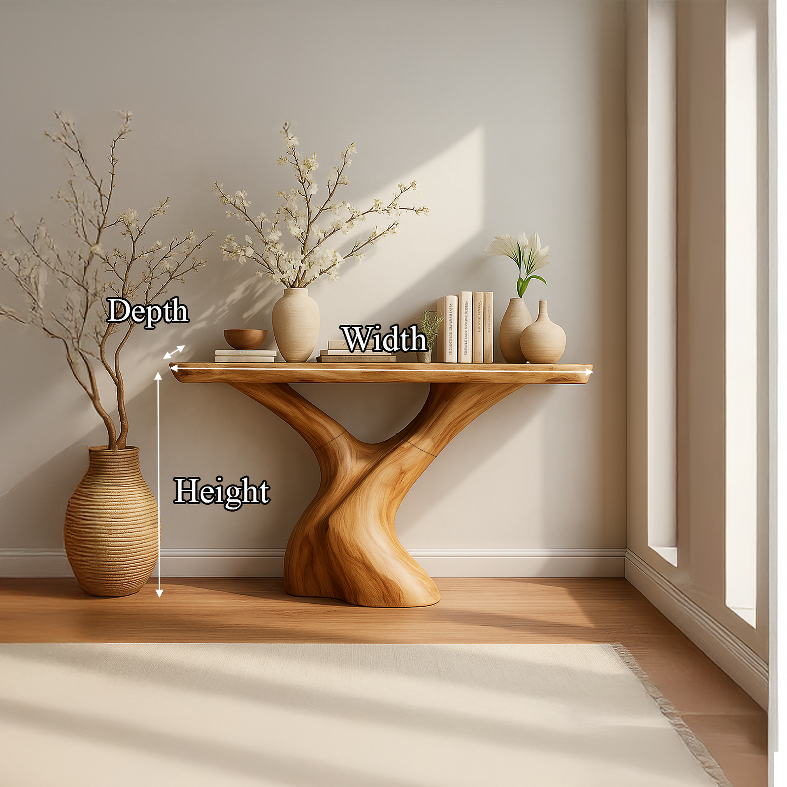 Mid Century Console Table Accent Entryway And Living Room SINLSACS024