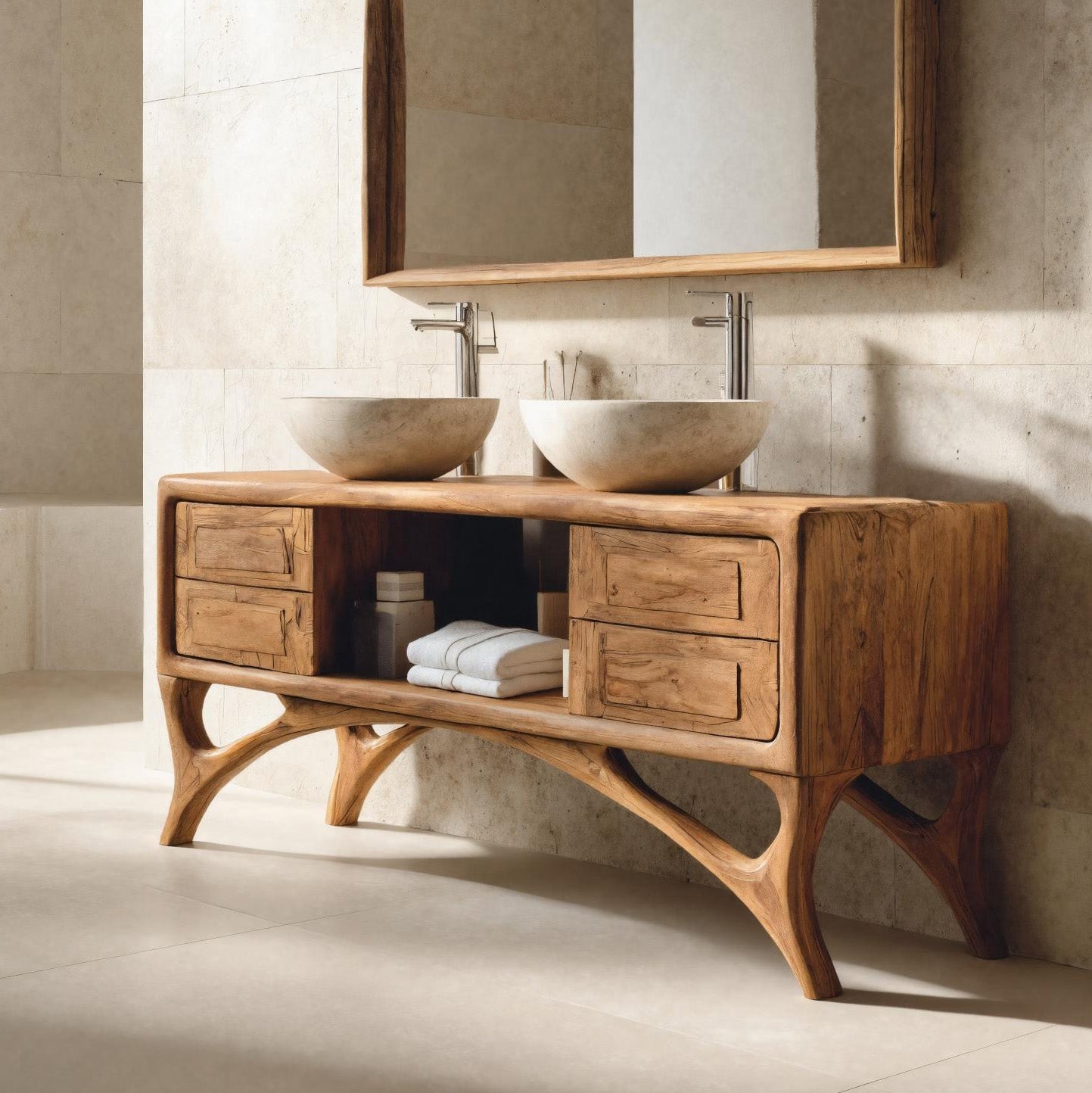 Organic Bathroom Vanity With Base Unique For Bathroom RTTHHNBRC020