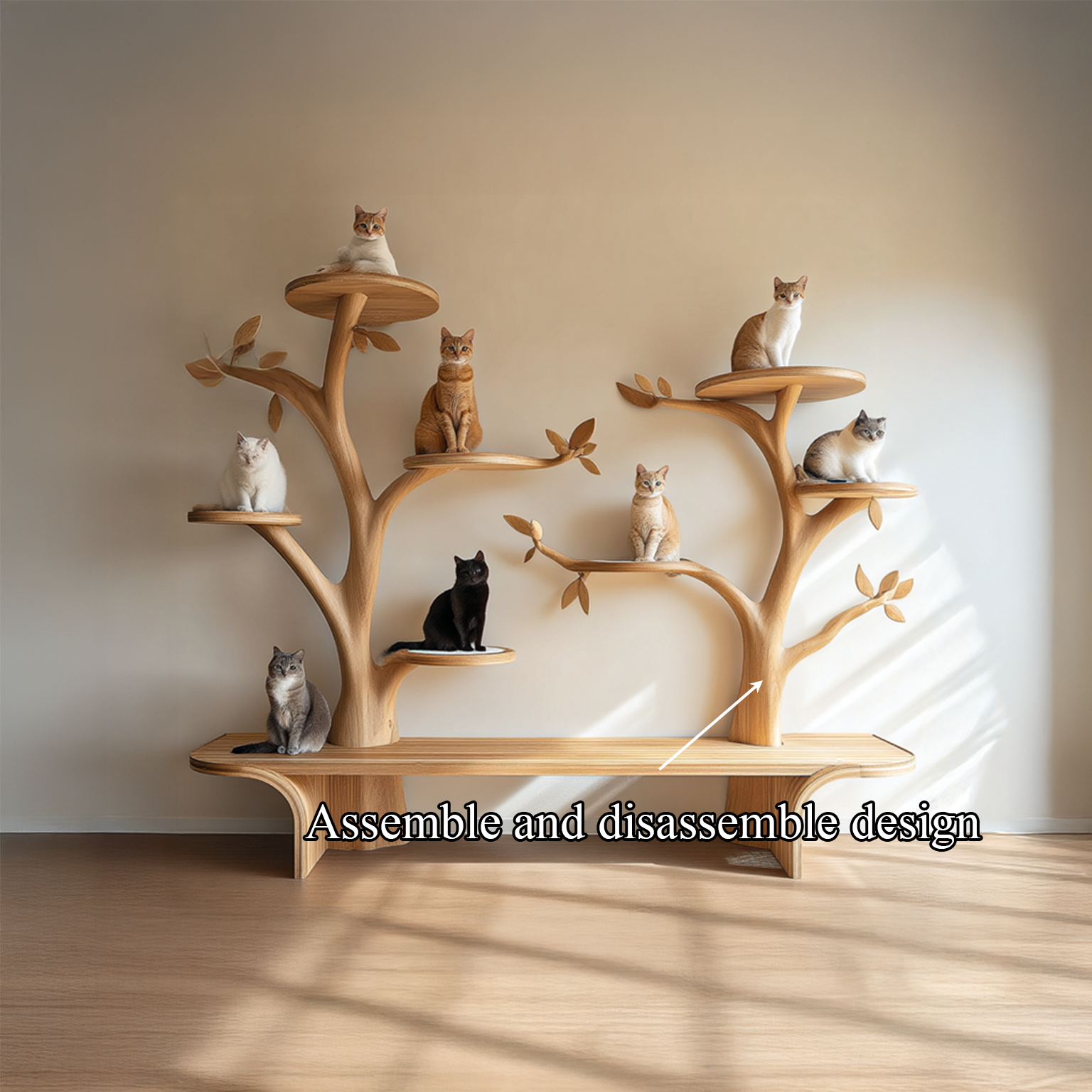 Rustic Tree Cat Tower Modern Living Room SINLSATT033