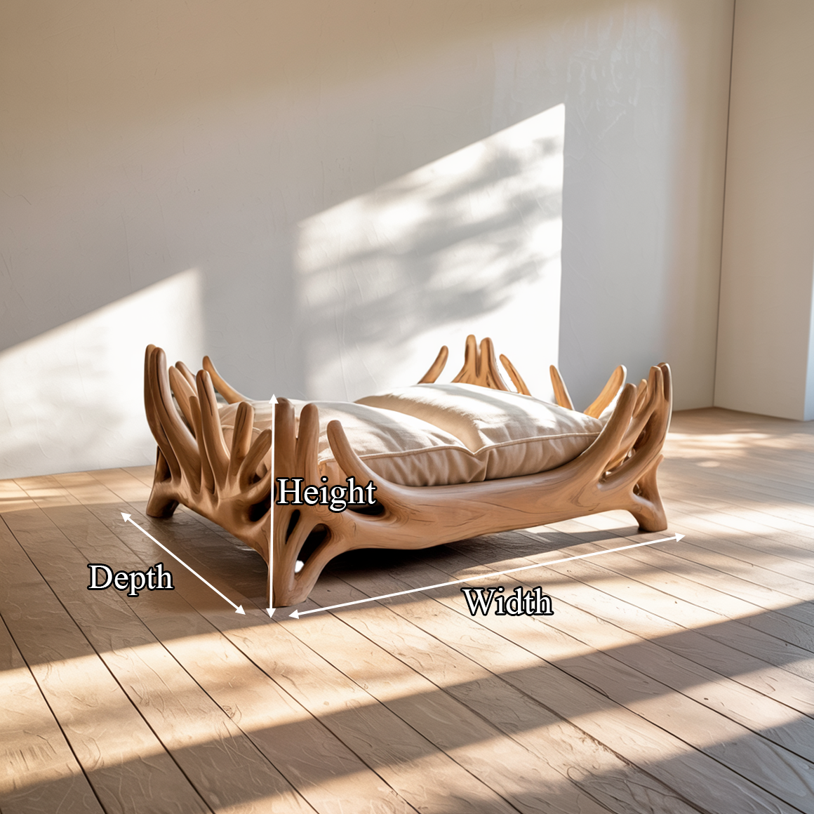 Rustic Pet Furniture Bed For Living Room And Home Space SINLSAPB006