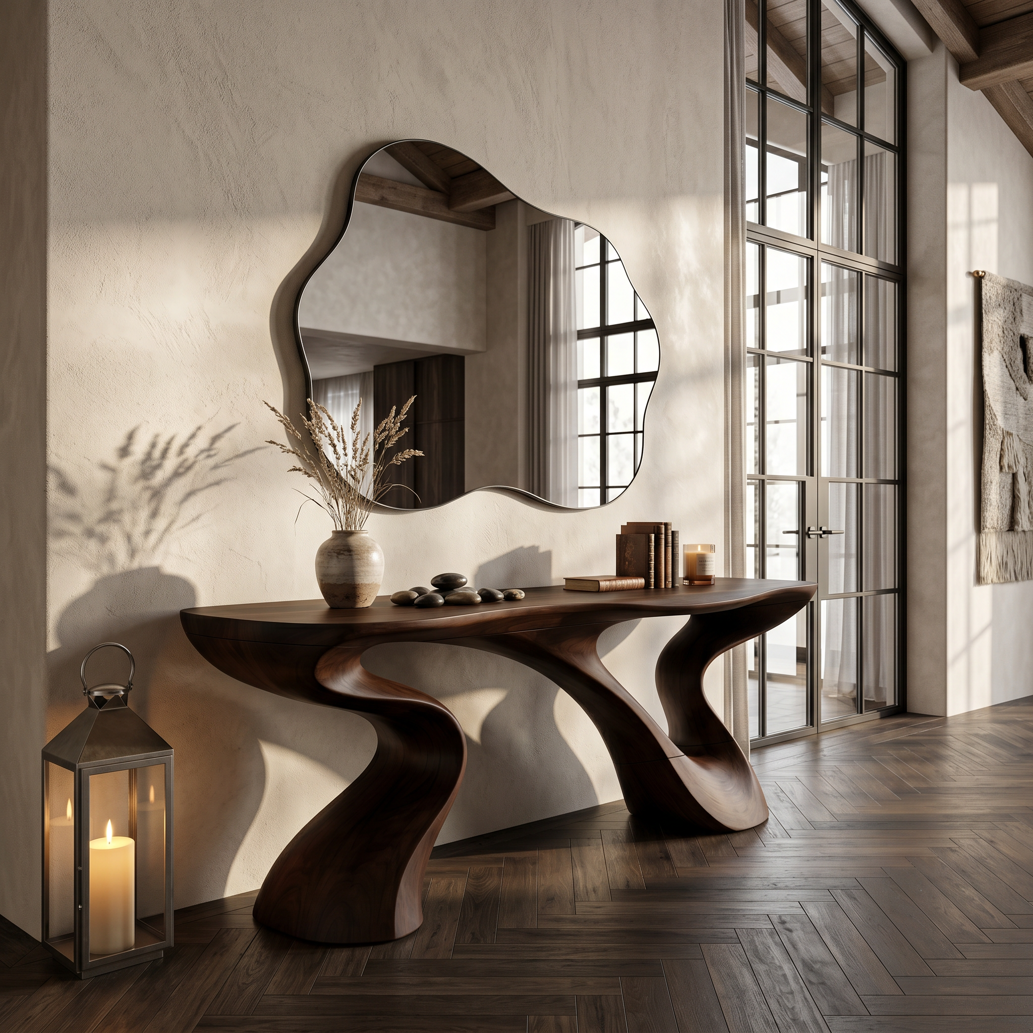 Minimalist Floating Console Table For Apartment Interior Design SILDTTNCS109