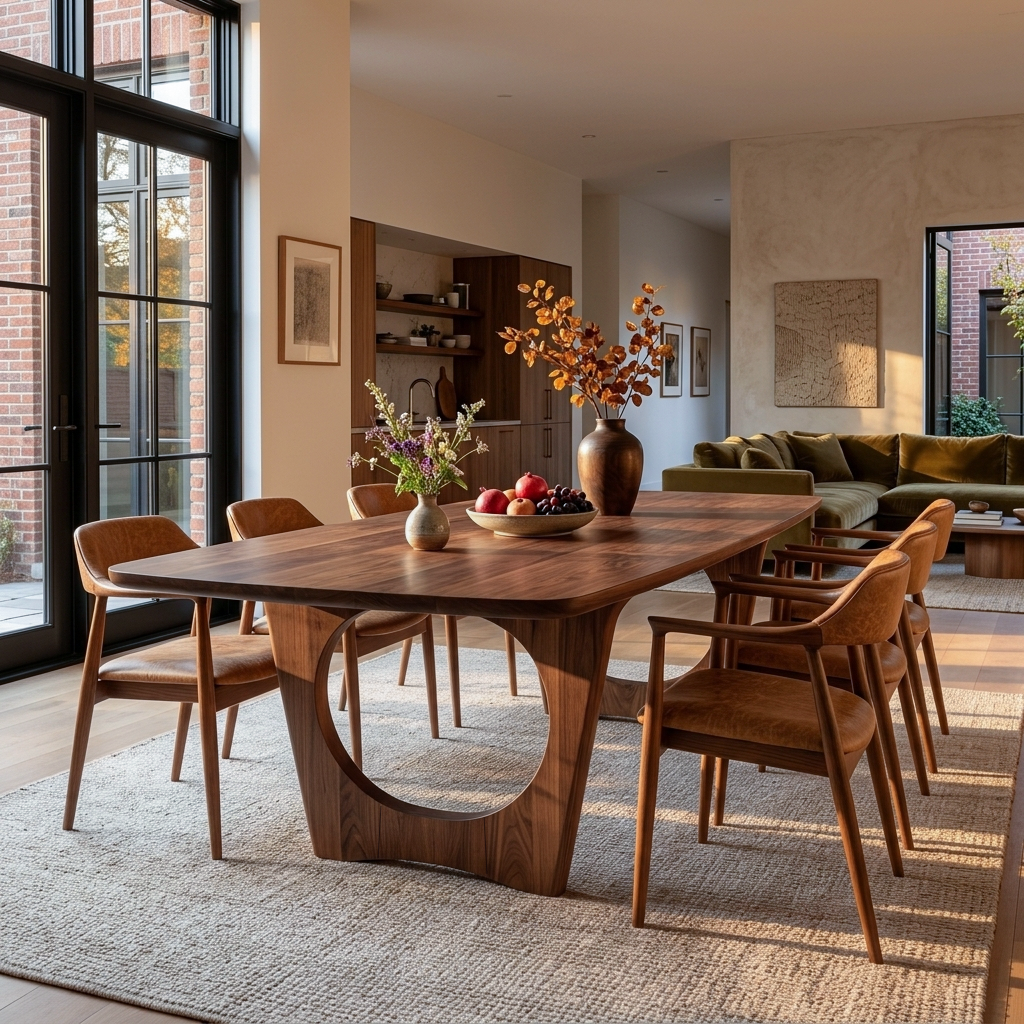 Mid Century Wooden Dining Table For Home RTTHTTDN039