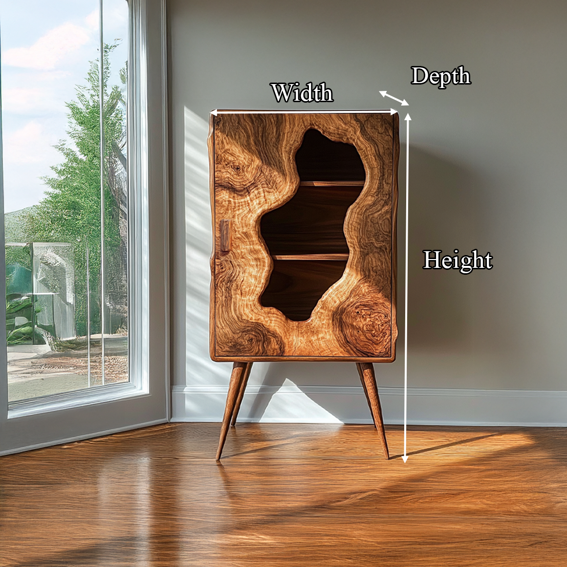 Mid Century Organic Modern Cabinet Living Room Or Bedroom SINLSASC244