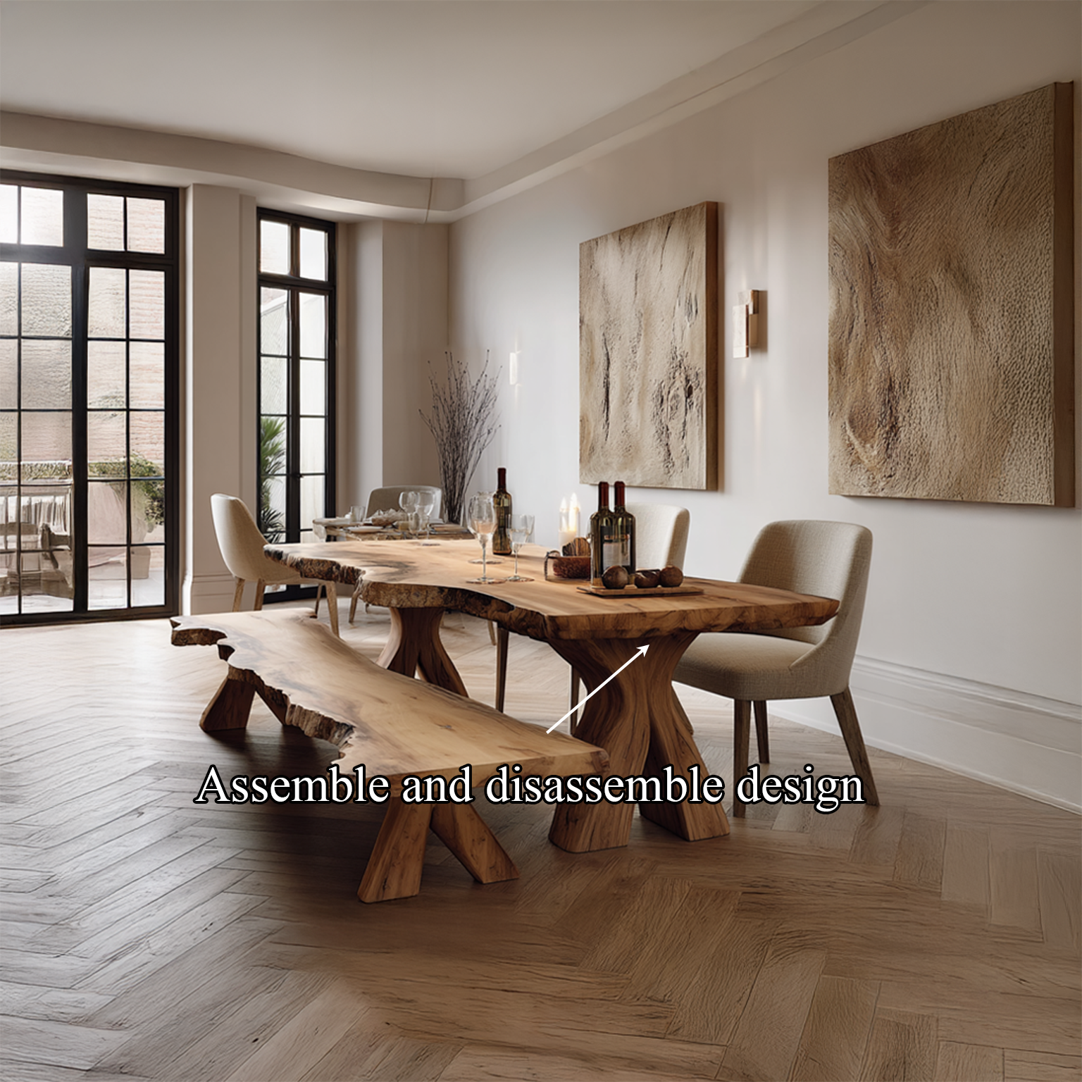 Rustic Large Dining Table Home SINLSADT055