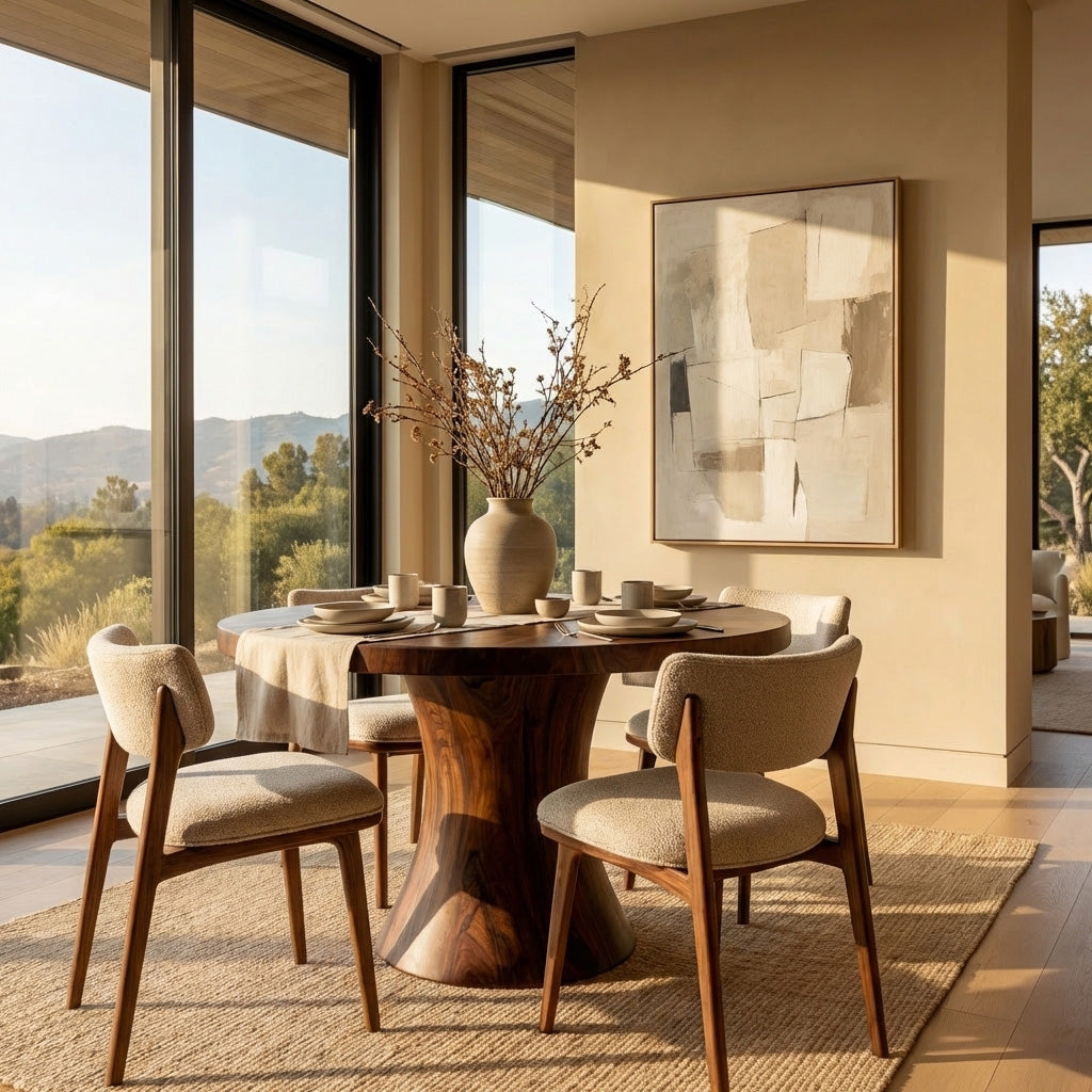 Artistic Pedestal Dining Table For Dining Furniture RTTHHNDN057