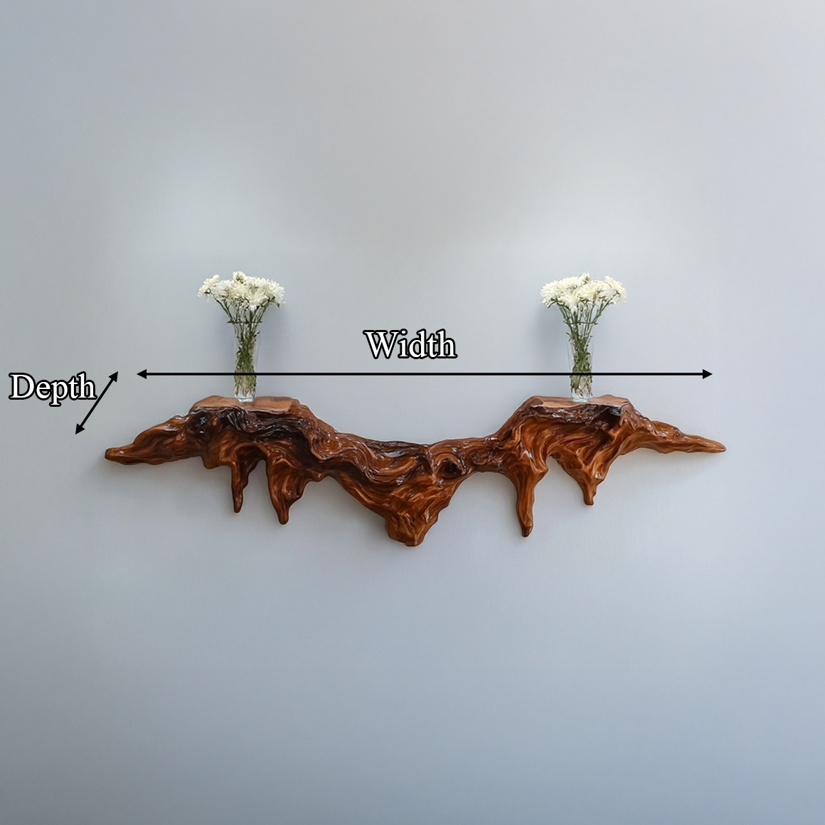 Organic Decorative Wall Shelf For Living Room And Interior Decor SINLSAFL328