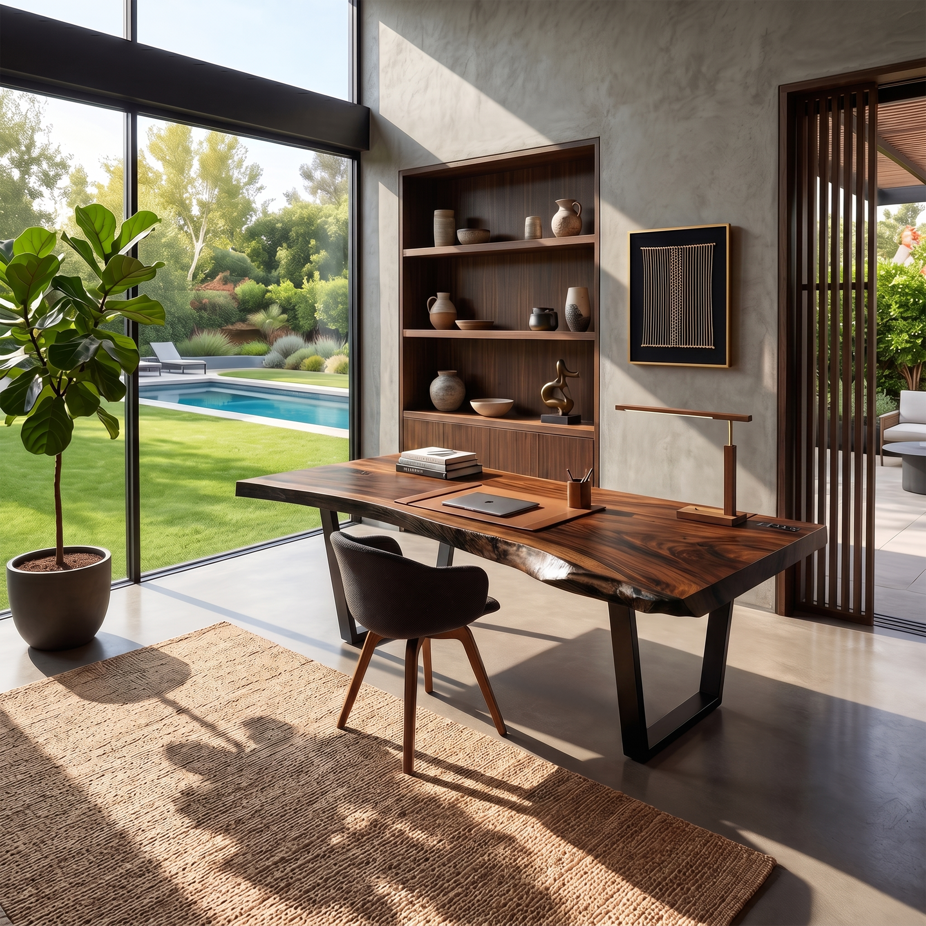 Modern Solid Wood Desk For Bedroom Furniture SILDTTNDE016
