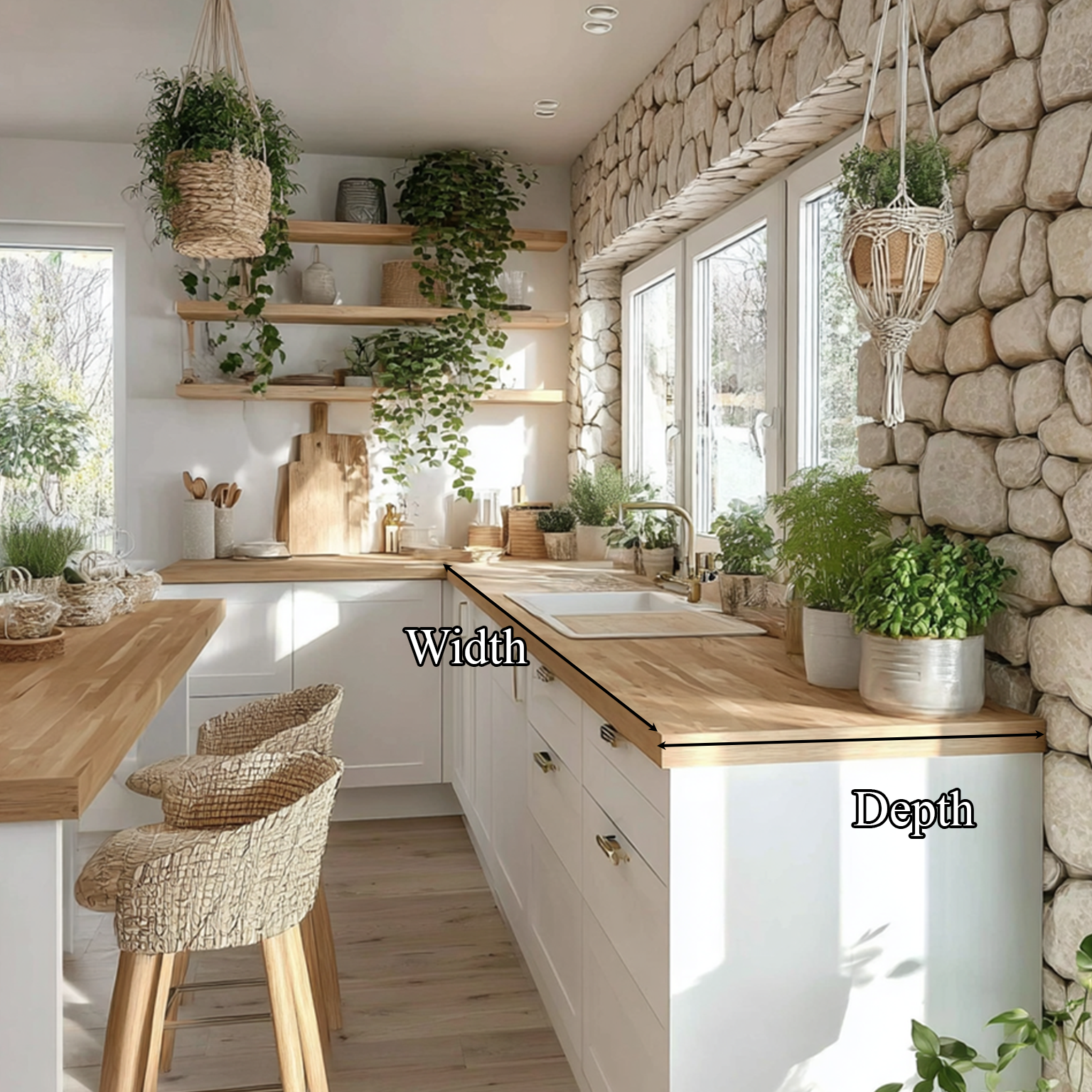 Scandinavian Rustic Kitchen Island Kitchen Or Dining Room SINLSAKI002
