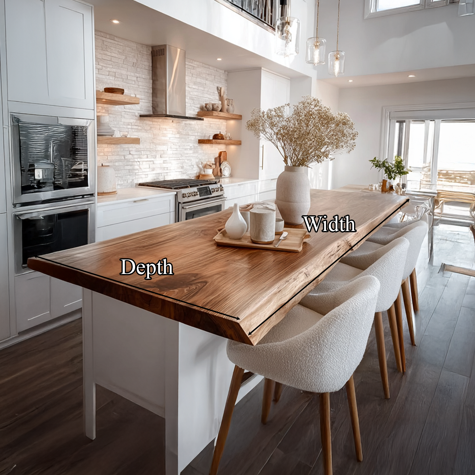 Rustic Scandinavian Kitchen Island Kitchen Or Dining Space SINLSAKI005