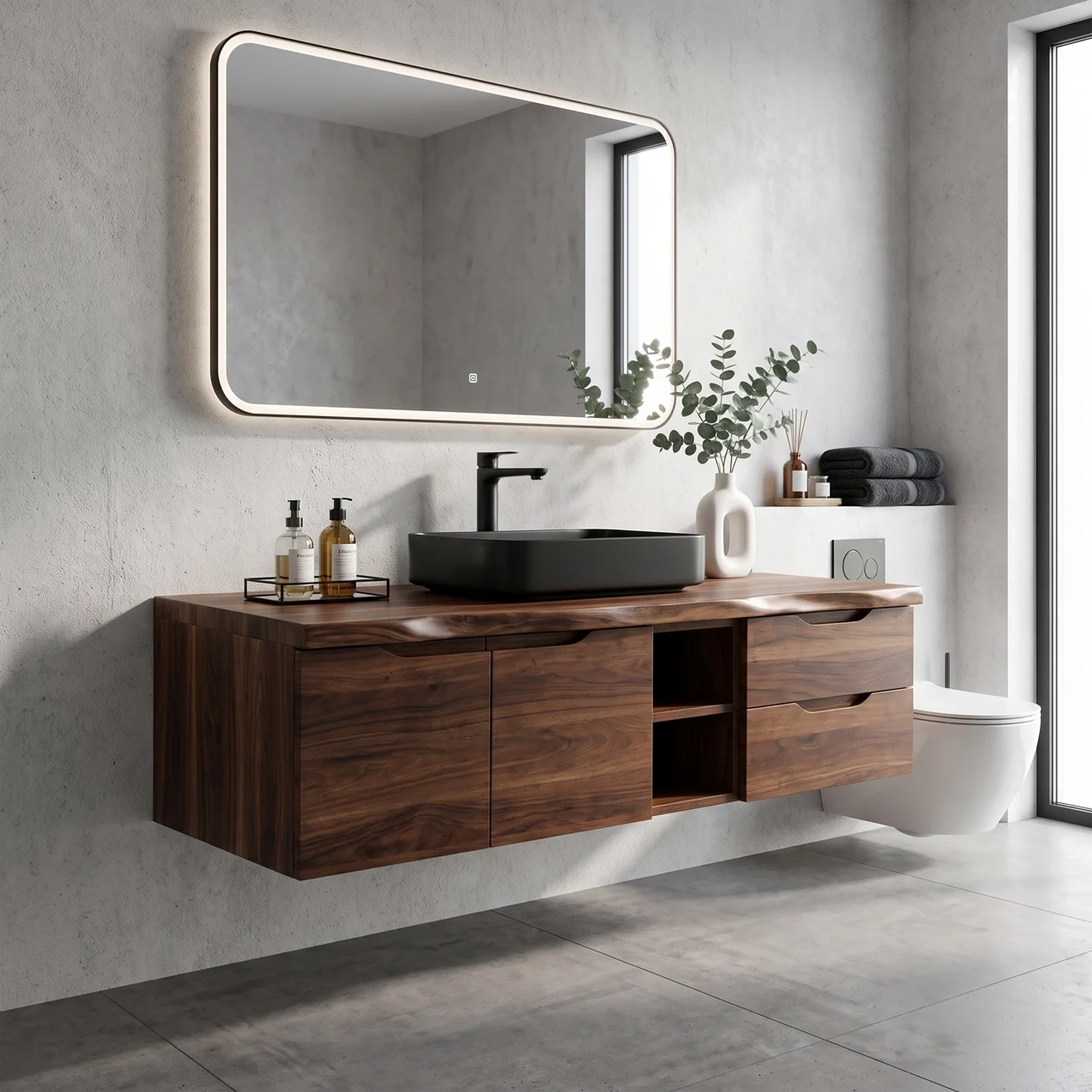 Organic Modern Washstand Contemporary Bathroom Interior SILDTTRBRV200