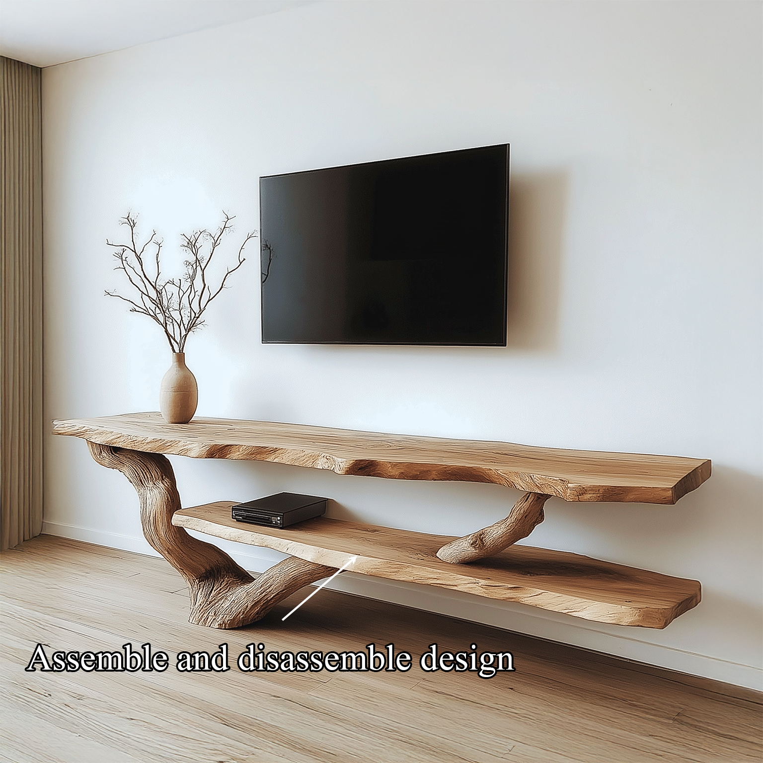Rustic Live Edge Console Table Living Entryway SINLSATB186