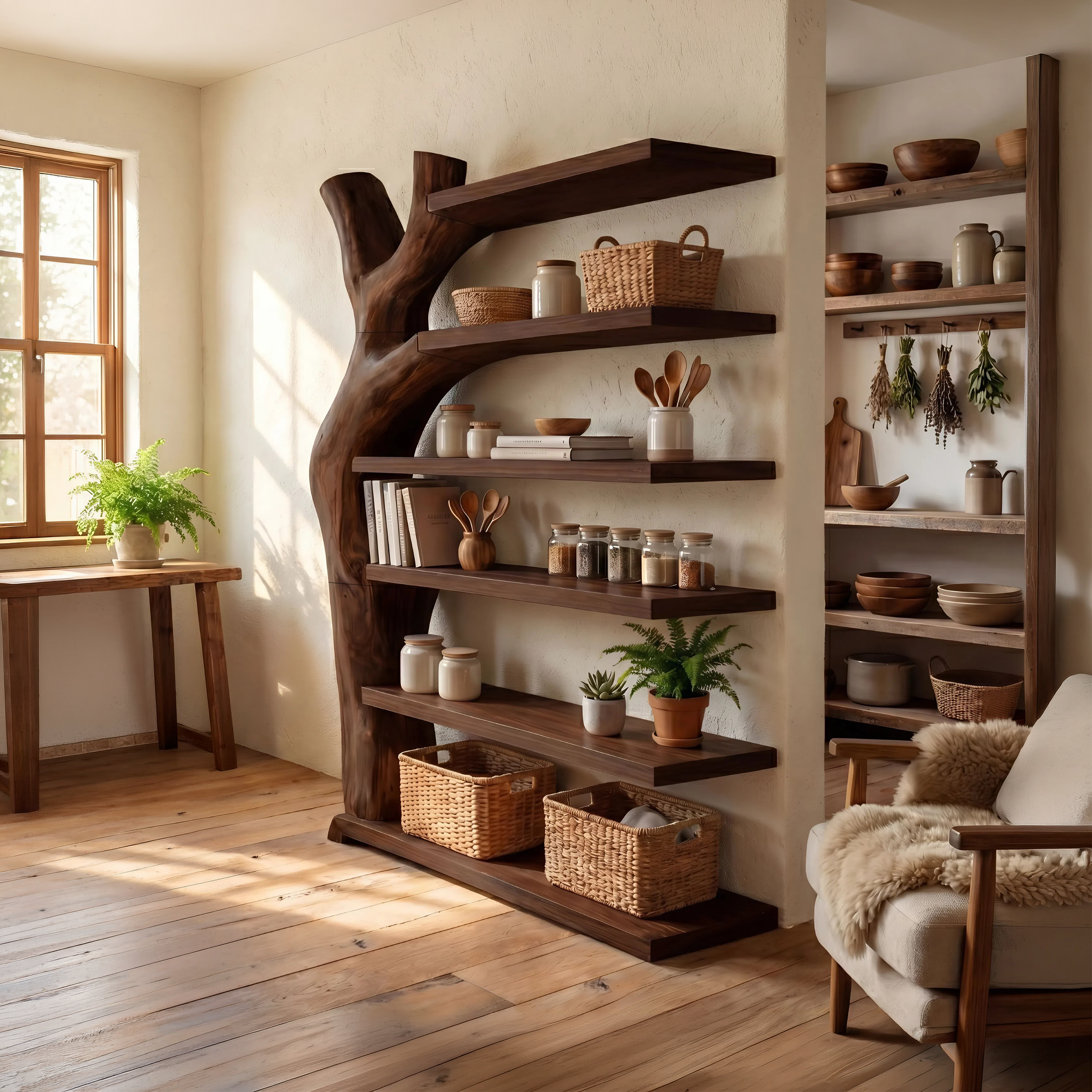 Modern Artistic Bookshelf Display Organizer For Living Room SILDTTNBS014