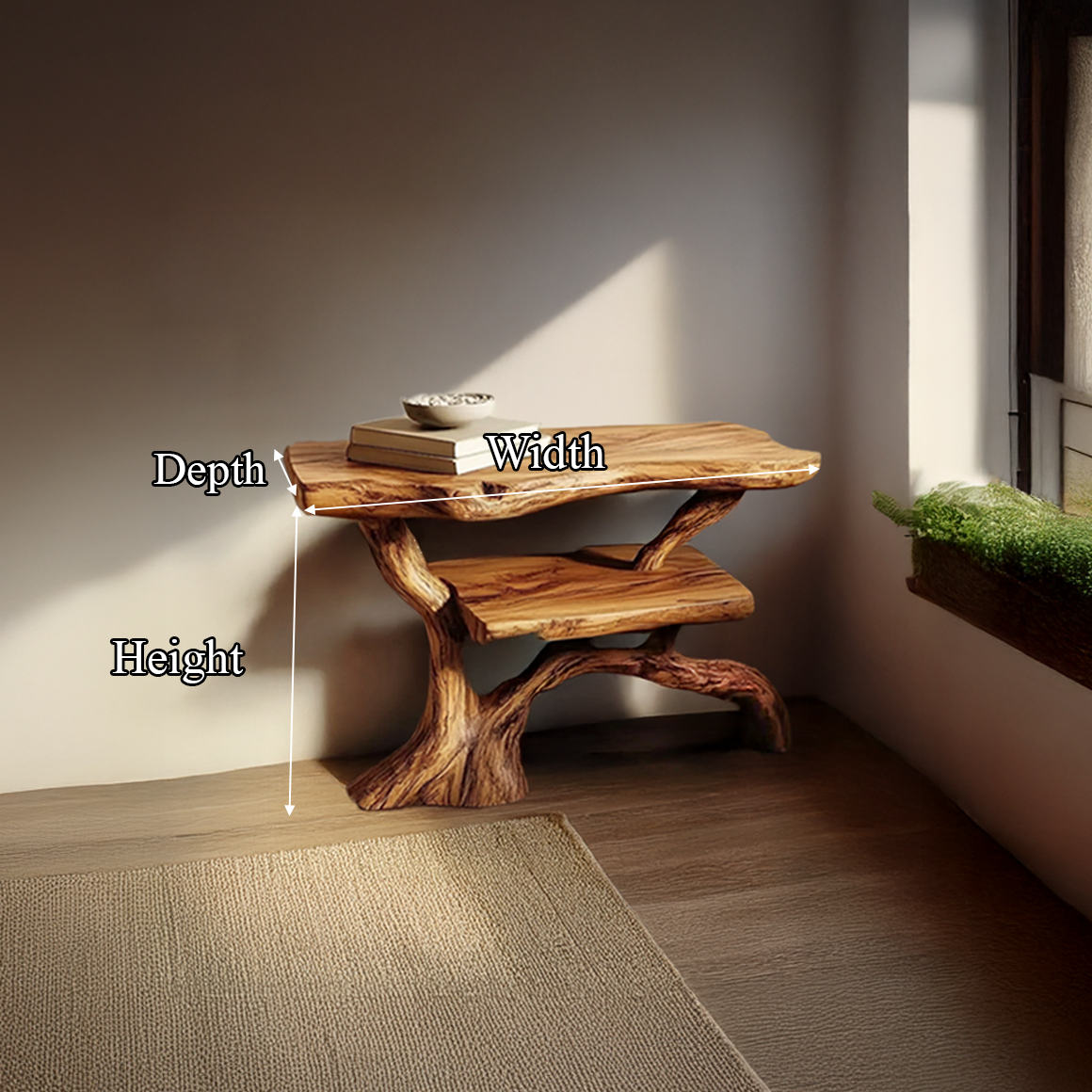 Rustic Console Table Entryway Accent Living Room SINLSACS257