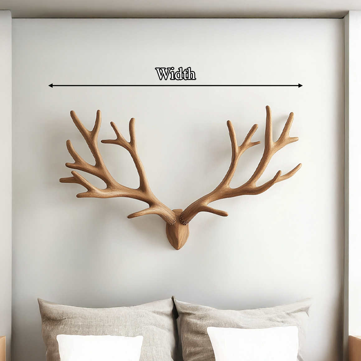 Rustic Deer Antler Wall Decor For Bedroom And Living Room SINLSATBW004