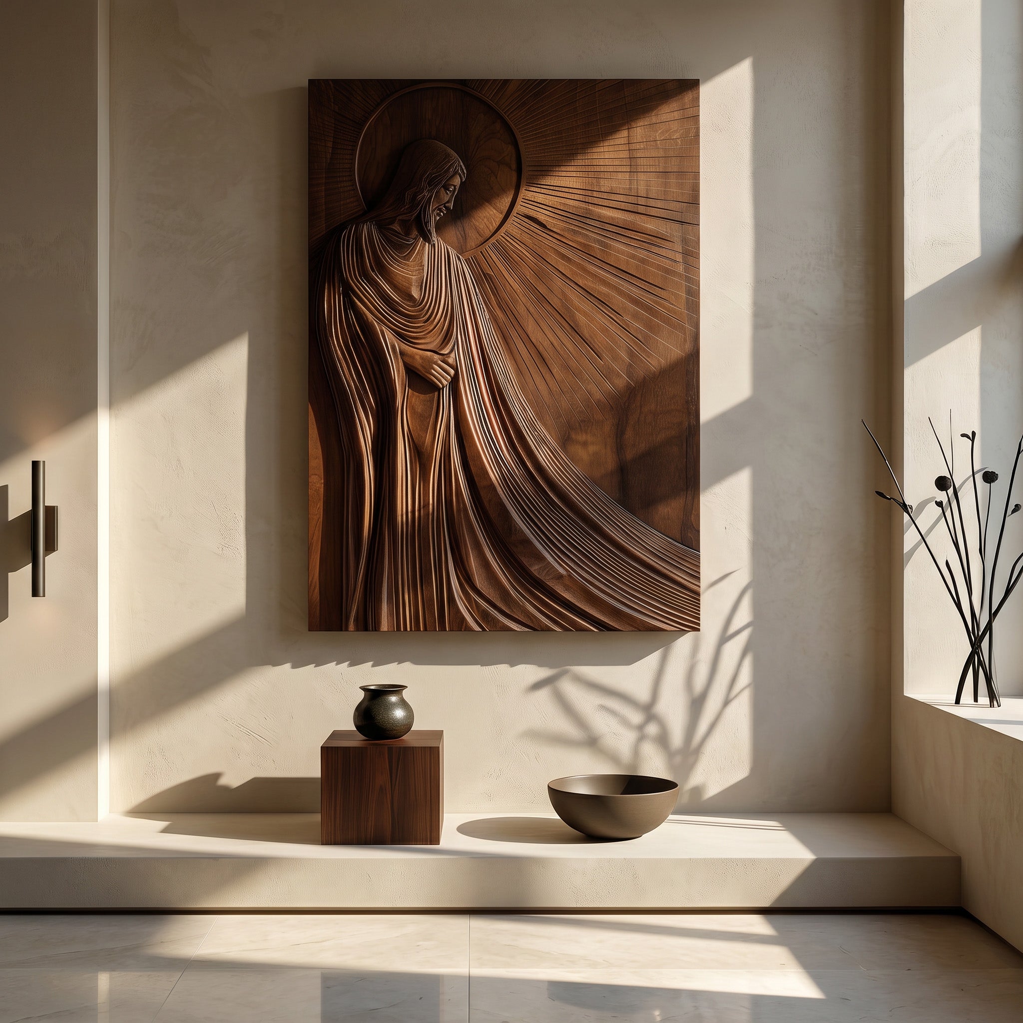 Contemporary Religious Wall Art For Living Room RTTHHNWA198