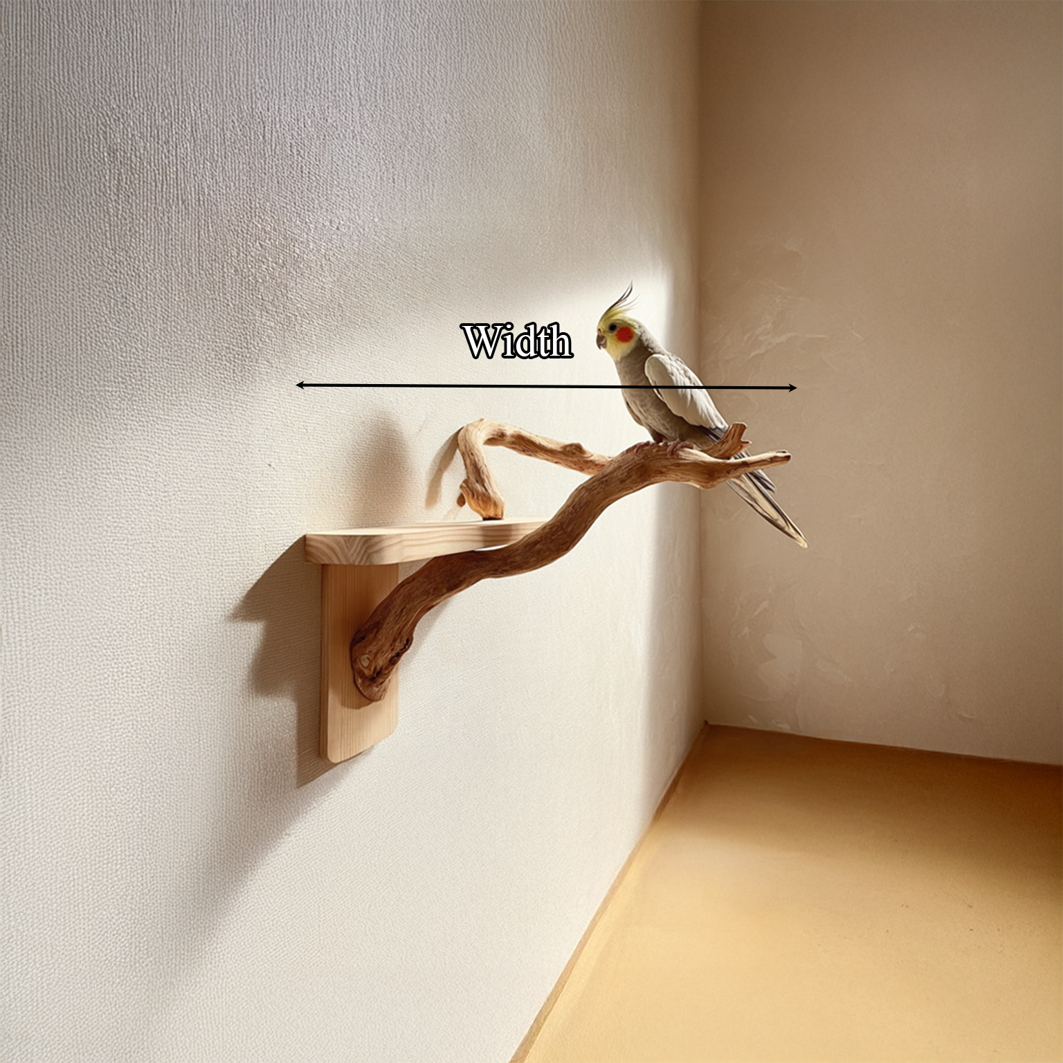 Organic Modern Wall Mounted Bird Perch For Home SINLSAFL093
