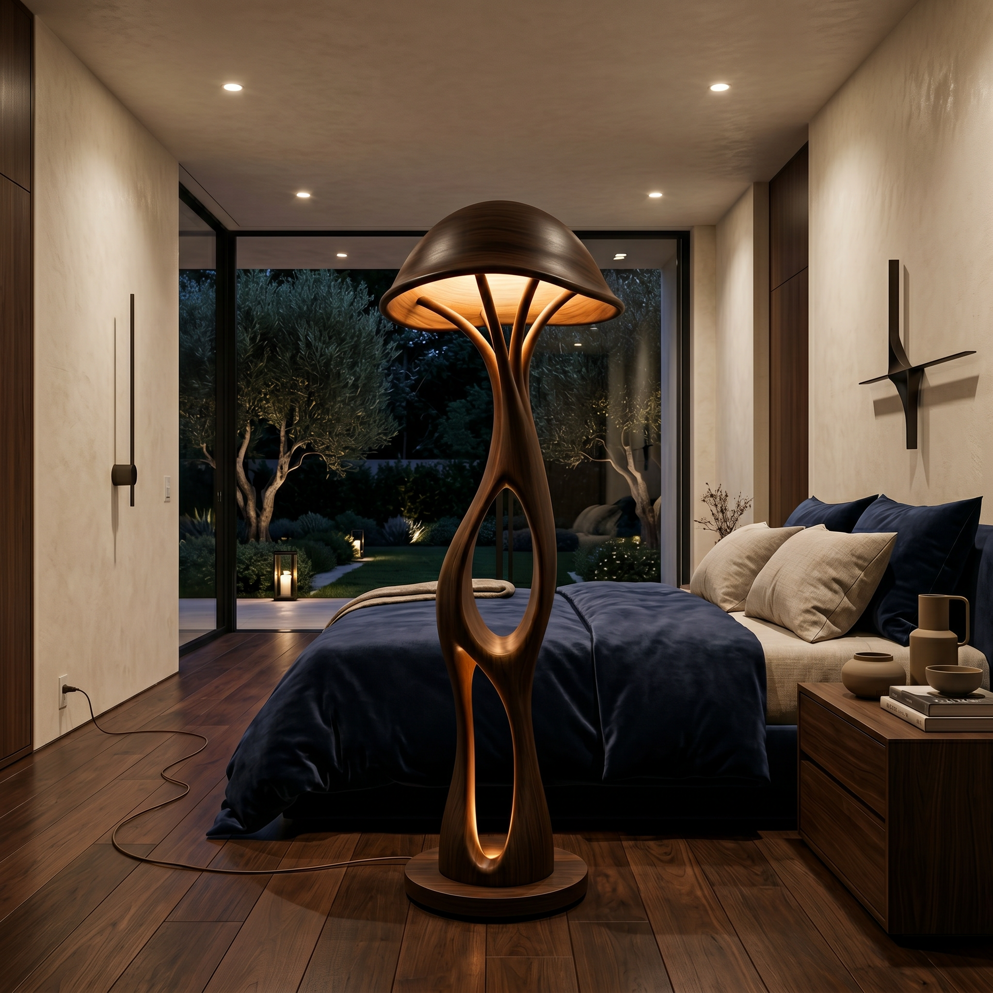 Contemporary Dome Mushroom Floor Lamp For Bedroom SILDTTNLAM008