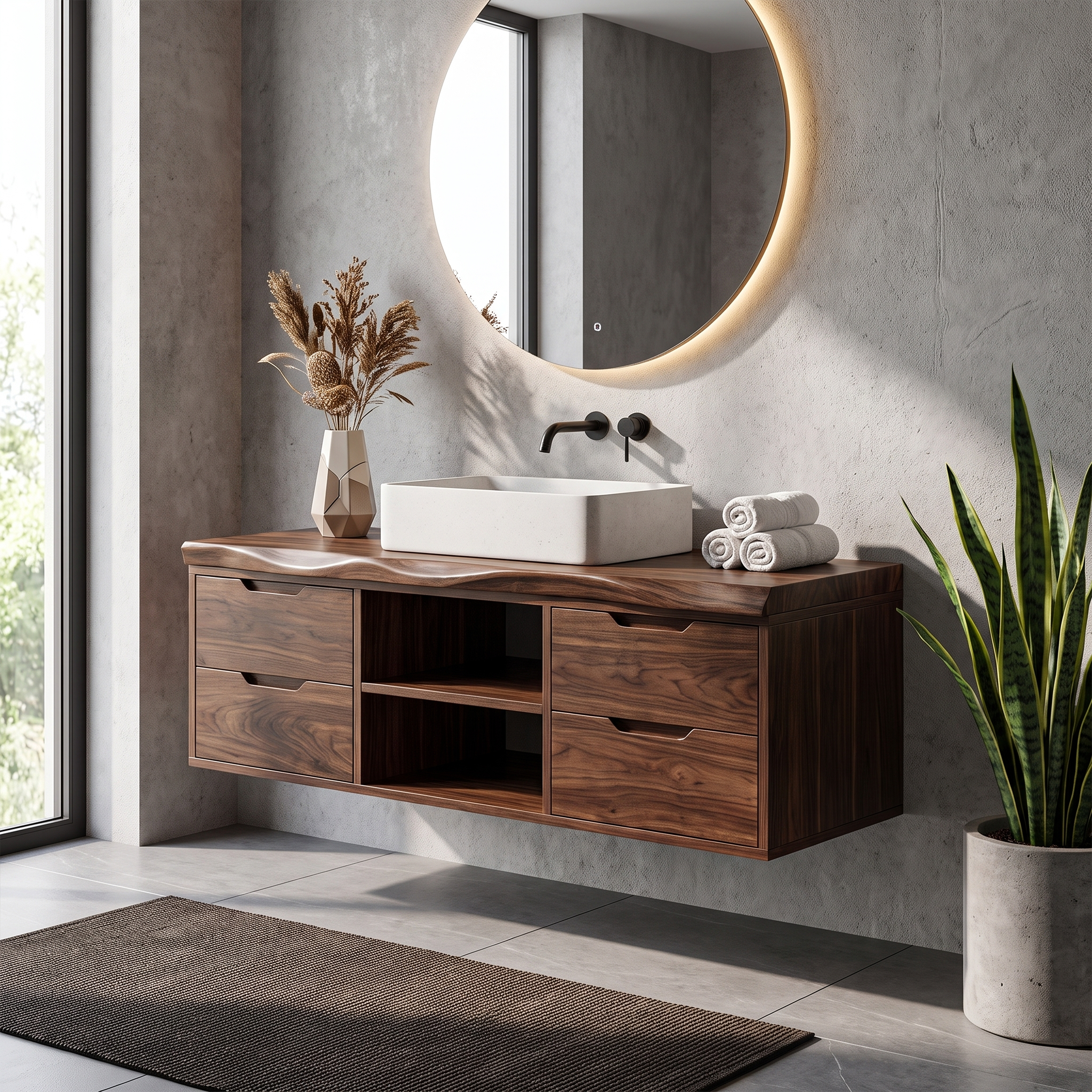 Transitional Bathroom Vanity Classic Luxury Suite SILDTTRBRV198