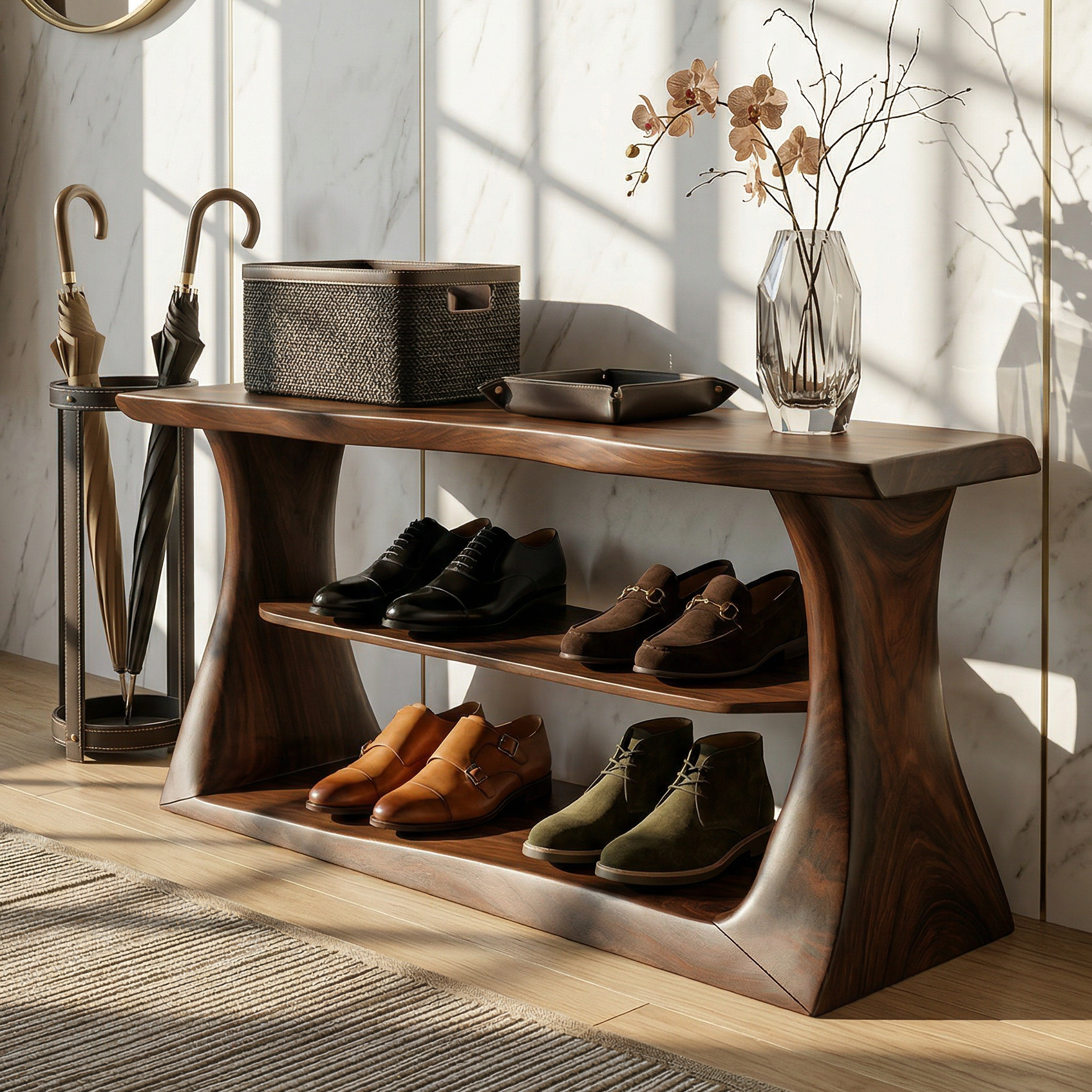 Modern Dressing Table Bedroom Walk In Closet Makeup Area SILDTTRSHB001