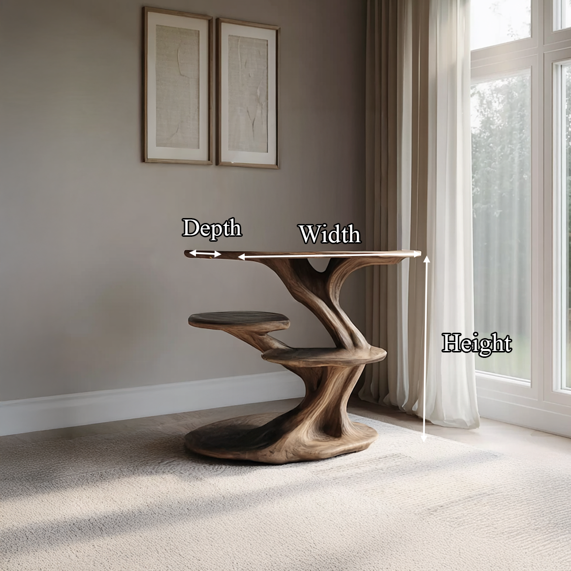 Rustic End Table Living Room And Bedroom SINLSABT092