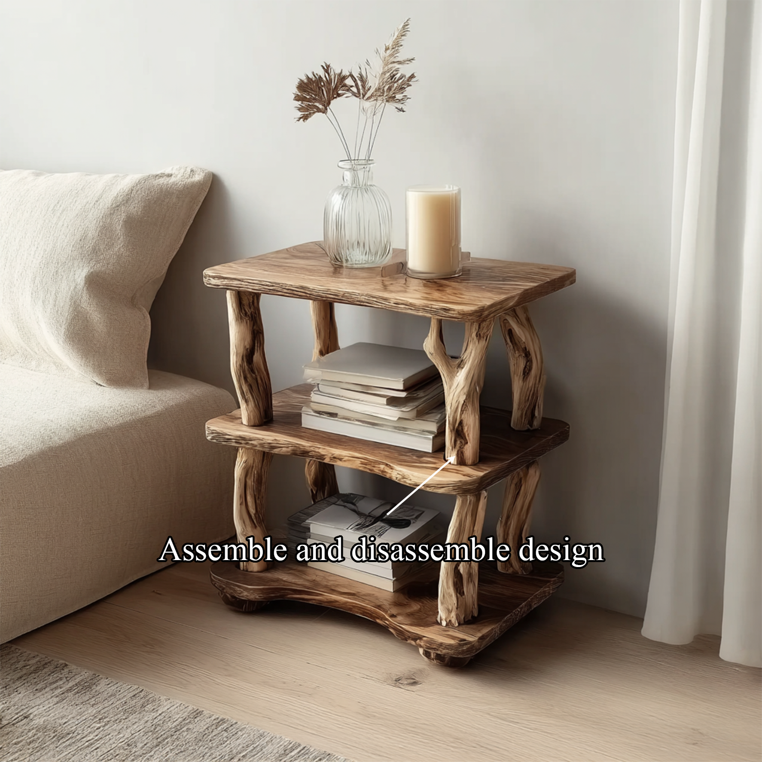 Rustic Nightstand Bedroom SINLSABT003