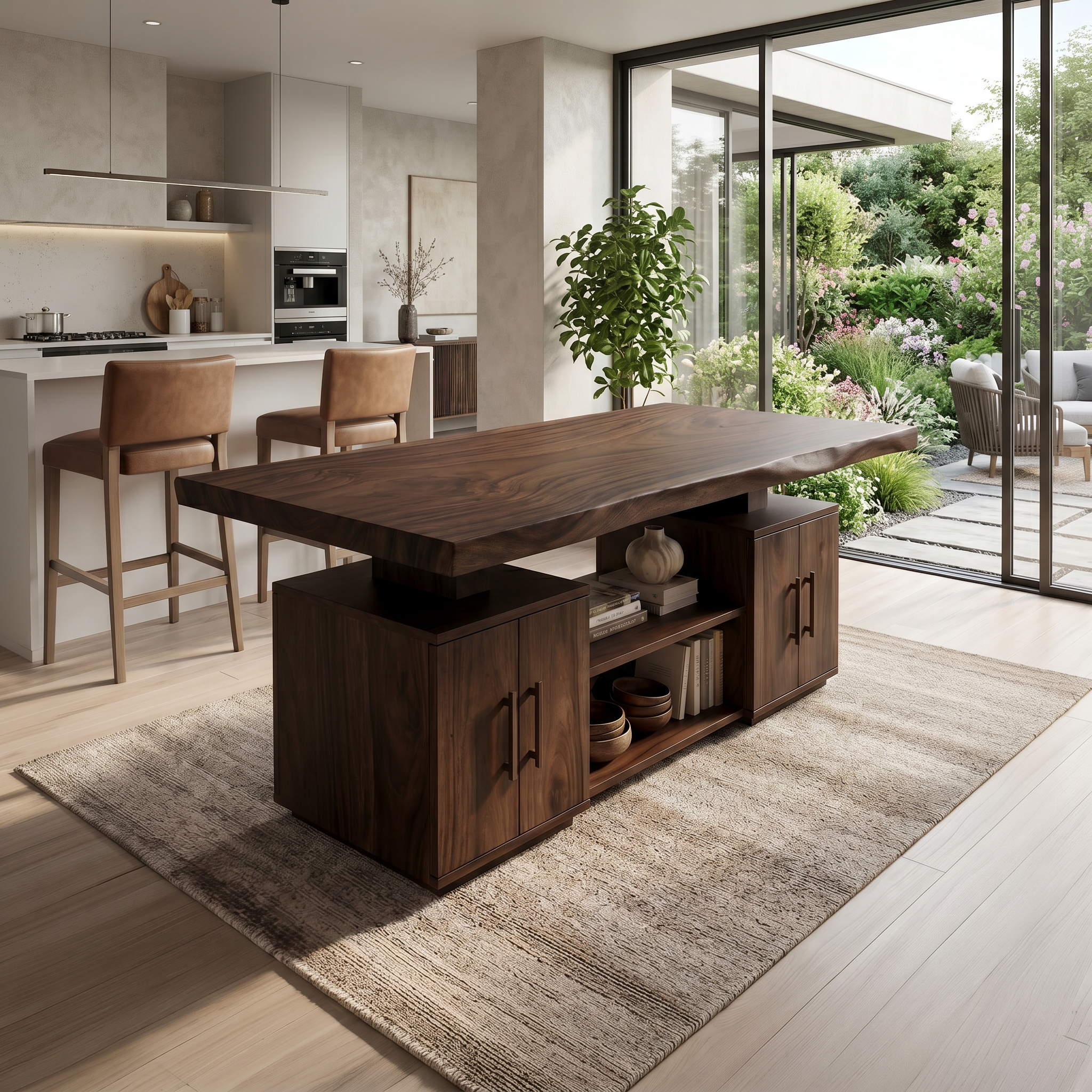 Cross Base Dinner Table For Bright Dining Room SILDTTRDN071