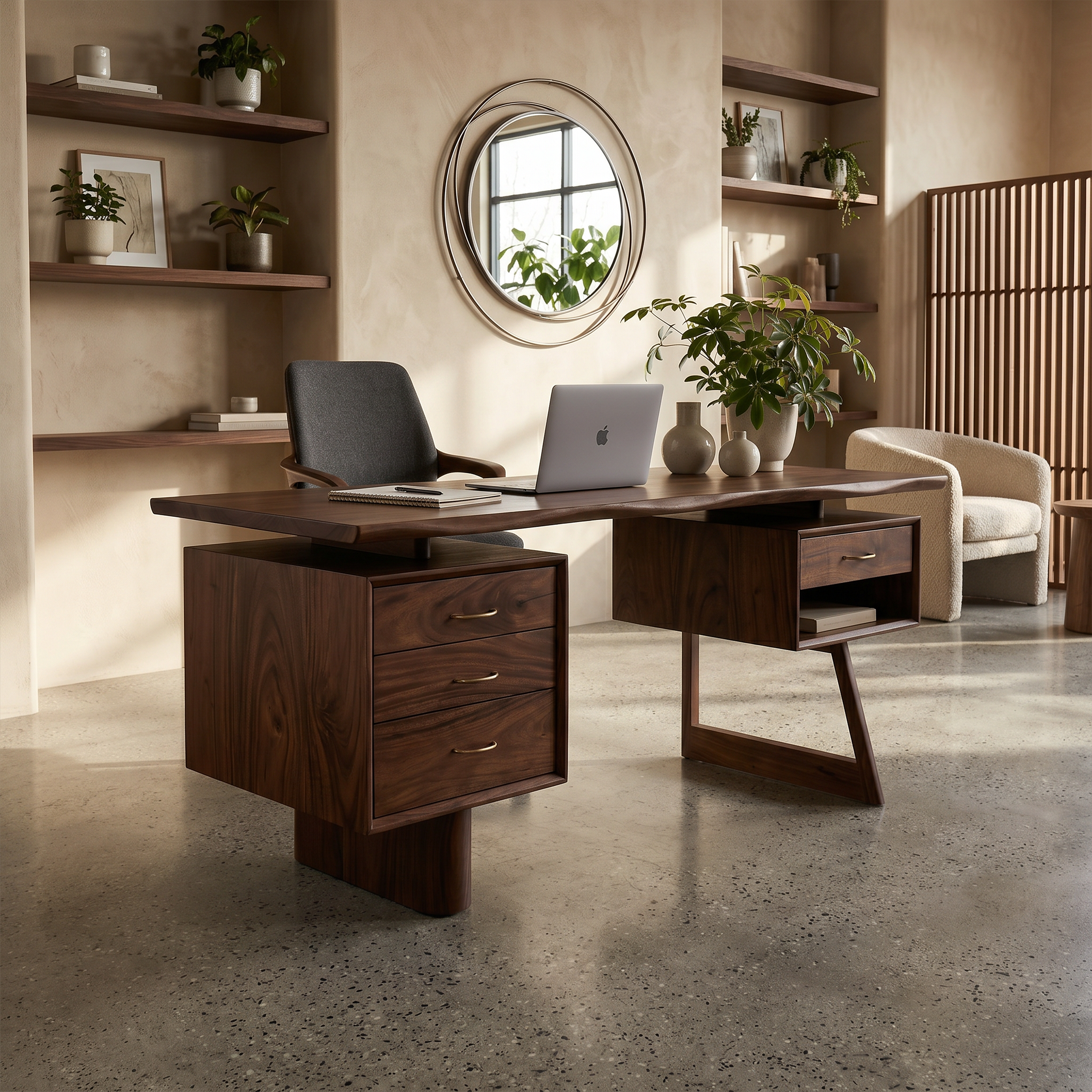 Minimalist Executive Desk Home Workspace SILDTTRDE033