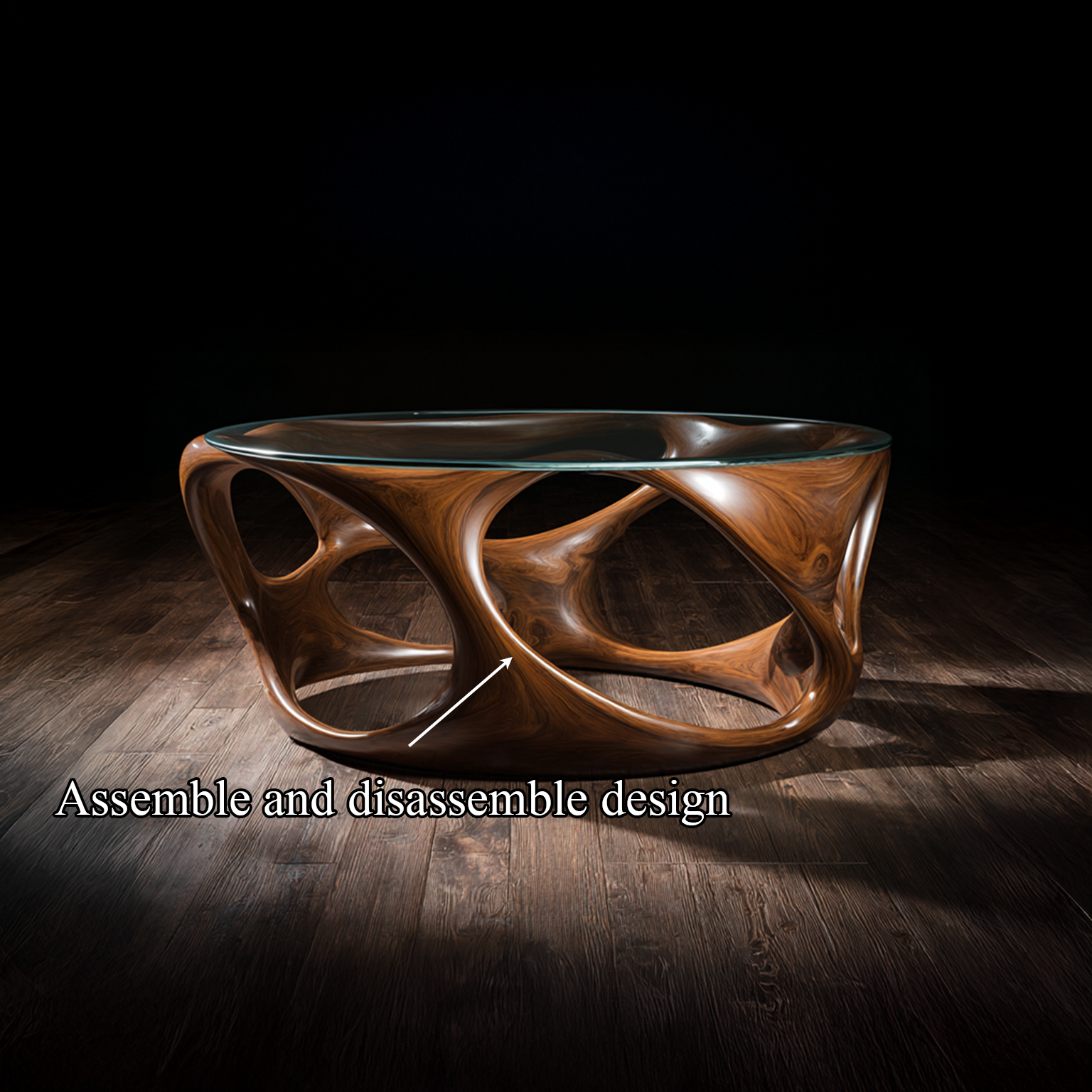Rustic Round Coffee Table Solid Wood Decor Gift SINLSACF026