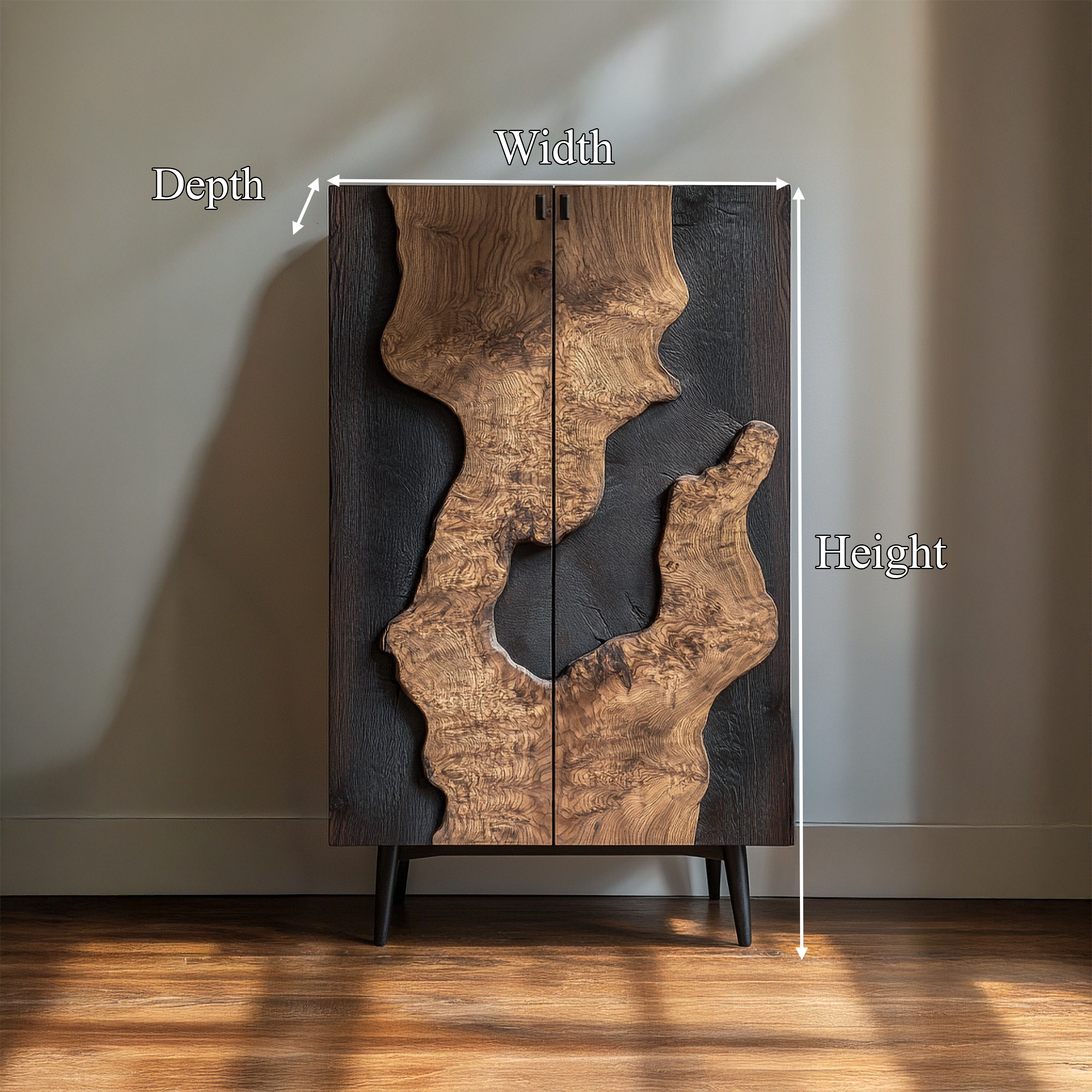 Organic Modern Display Storage Cabinet For Living Room And Hallway SINLSASC360