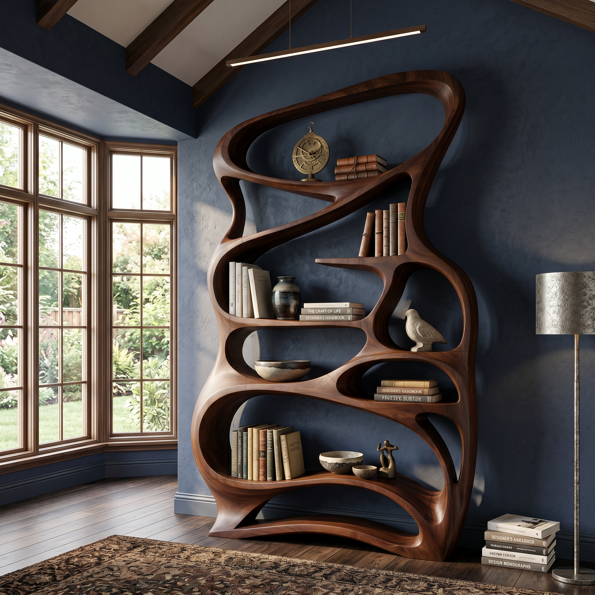 Contemporary Reading Shelf For Peaceful Reading Corner SILDTTNBS050
