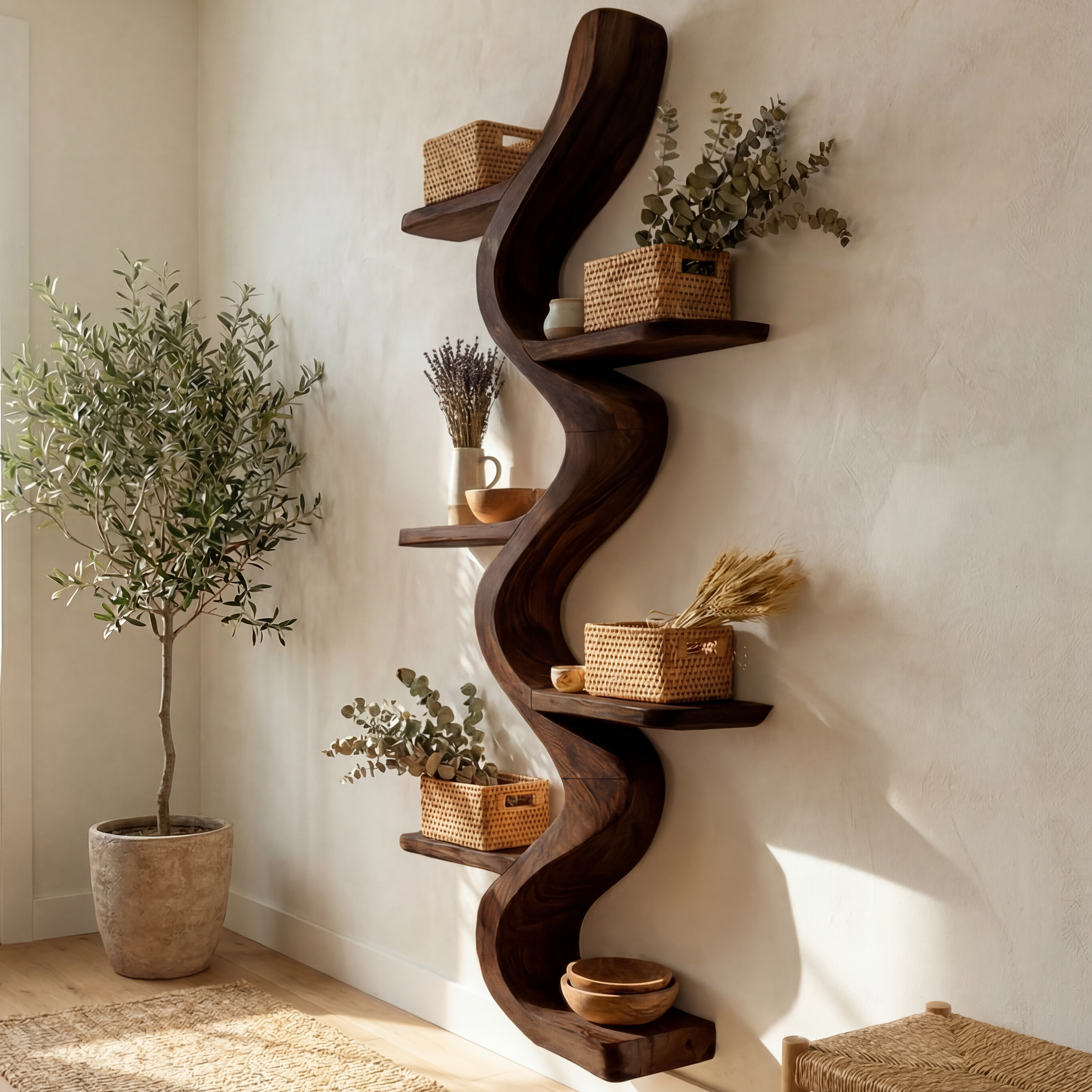 Minimalist Entryway Shelf For Hallway Storage Organizer SILDTTNWMS029
