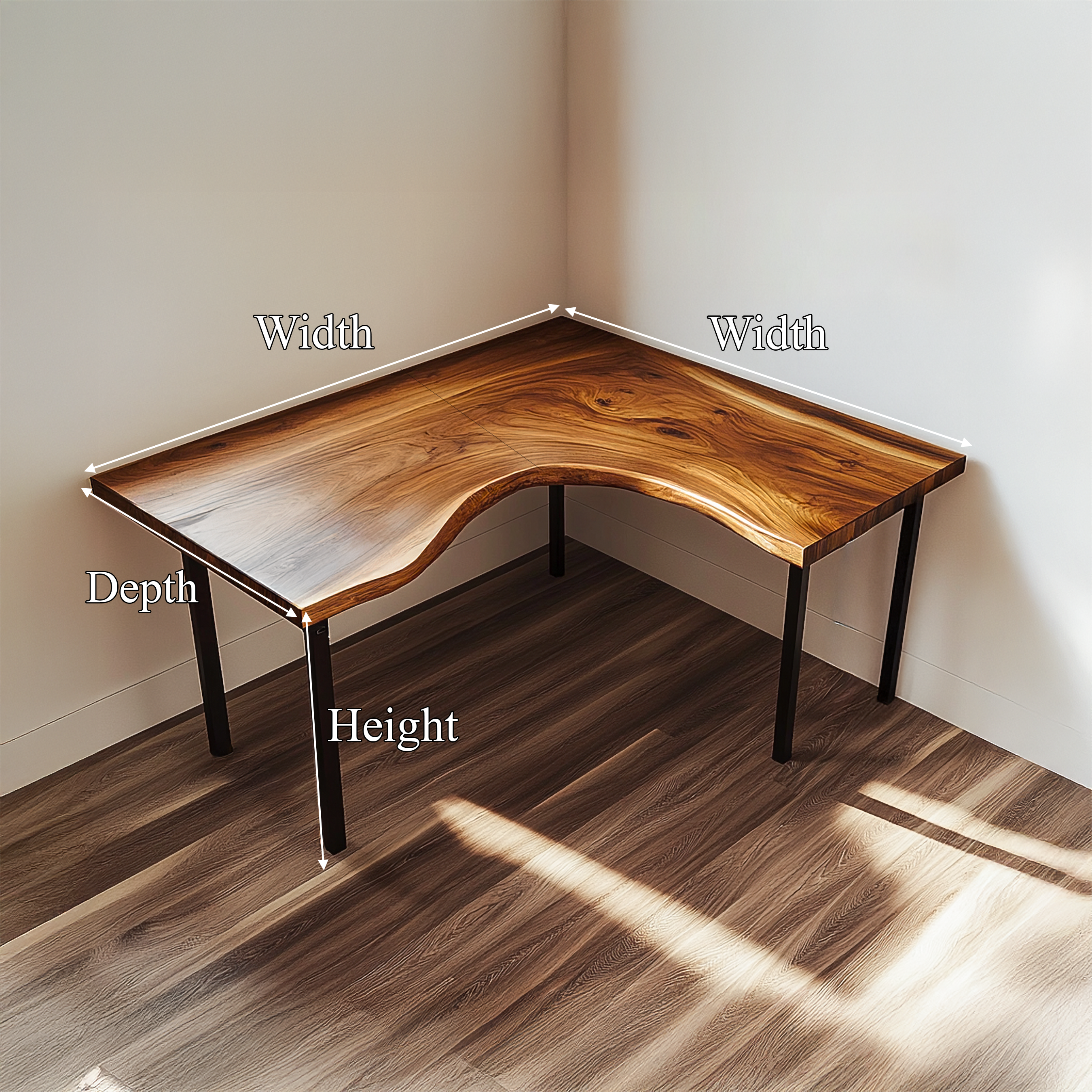 Rustic Minimal Corner Work Desk Work Room And Reading Room SINLSADK080
