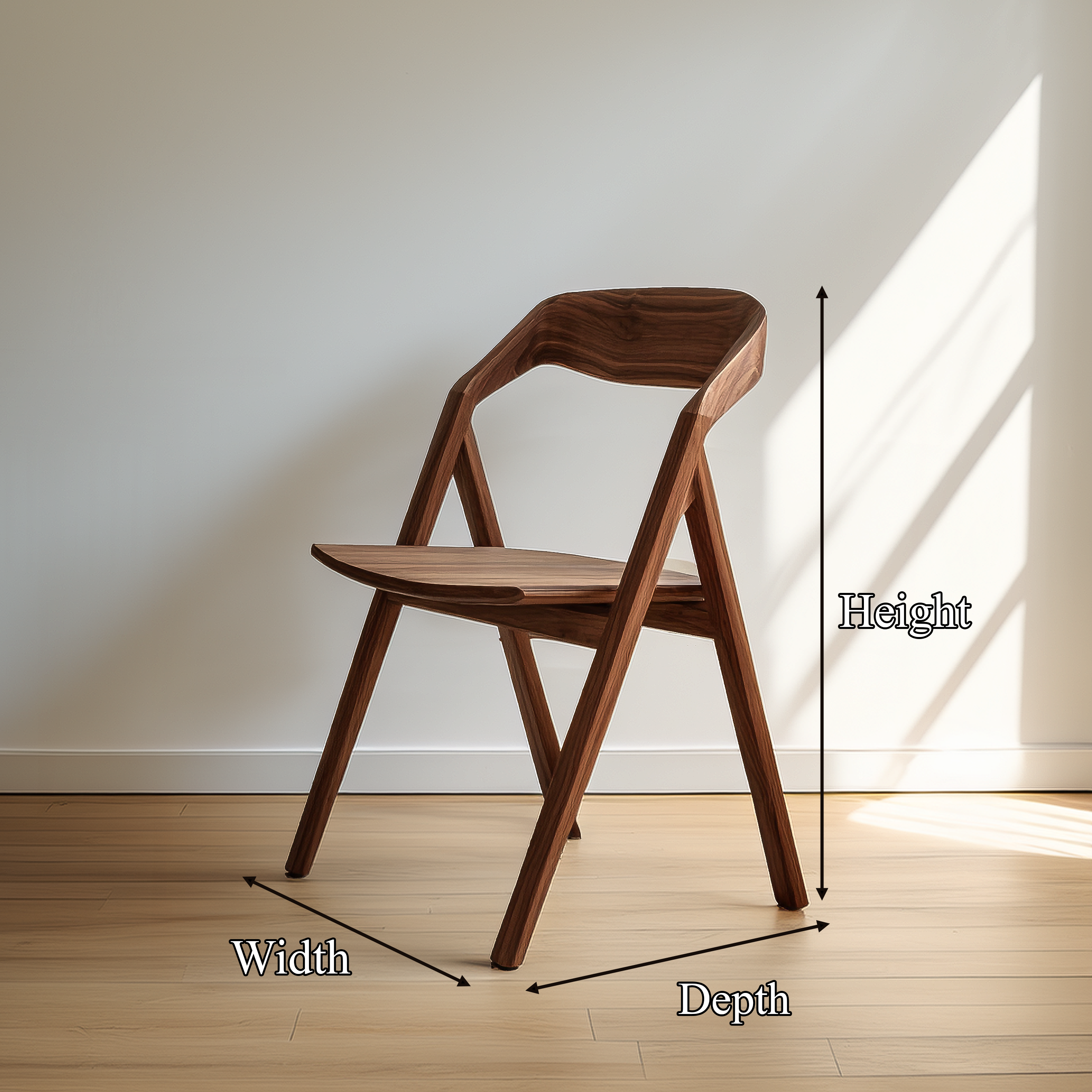 Mid Century Wooden Dining Chair Dining Room Interior Modern Seating SINLSAWC033