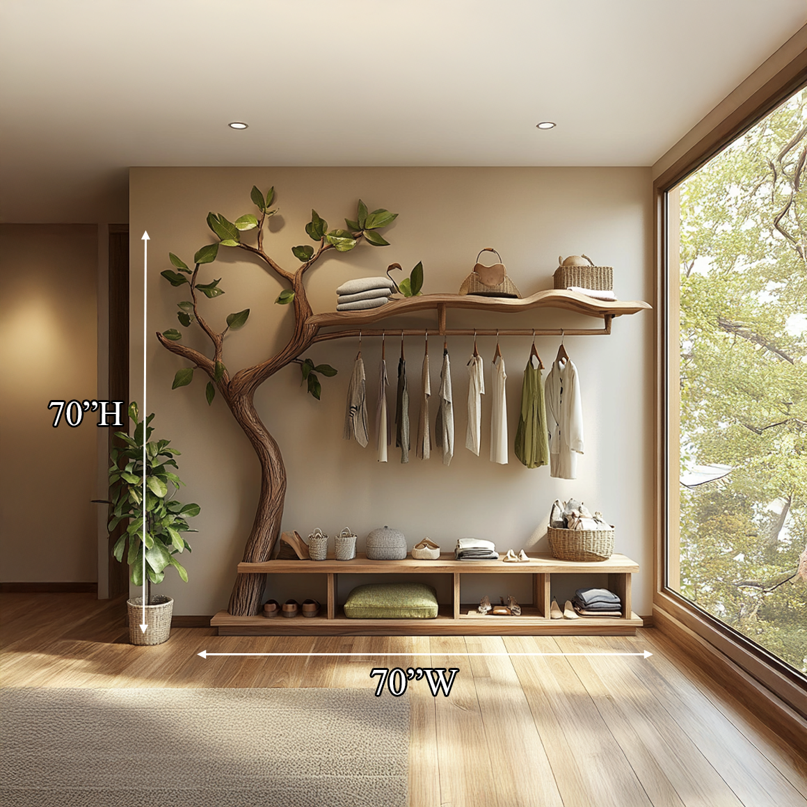 Rustic Mid Century Wardrobe Stand Bedroom Or Dressing Room Entryway SINLSATCR044