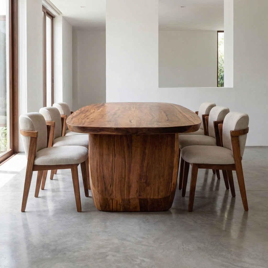 Mid Century Organic Dining Table For Dining Room RTTHHNDN027