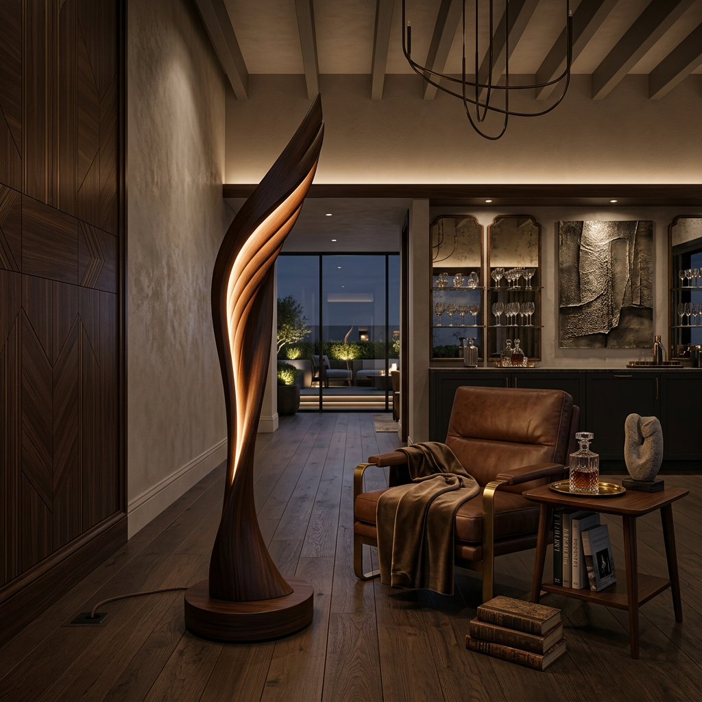 Minimalist Open Wing Floor Lamp For Contemporary Interior SILDTTNLAM004