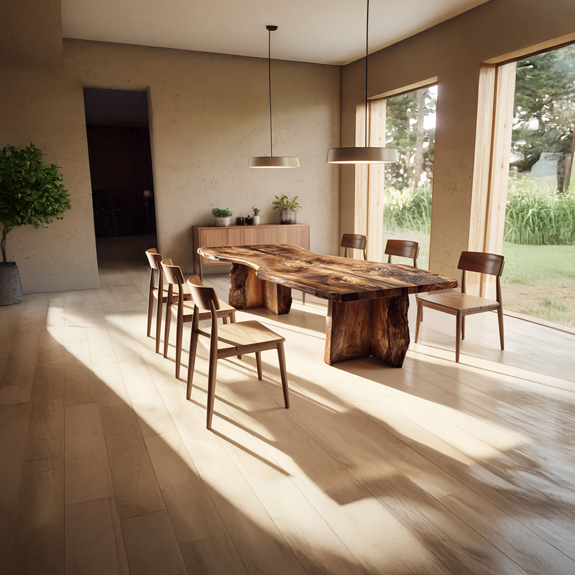 Rustic Dining Table For Modern Dining Room And Kitchen Space SINLSADT155