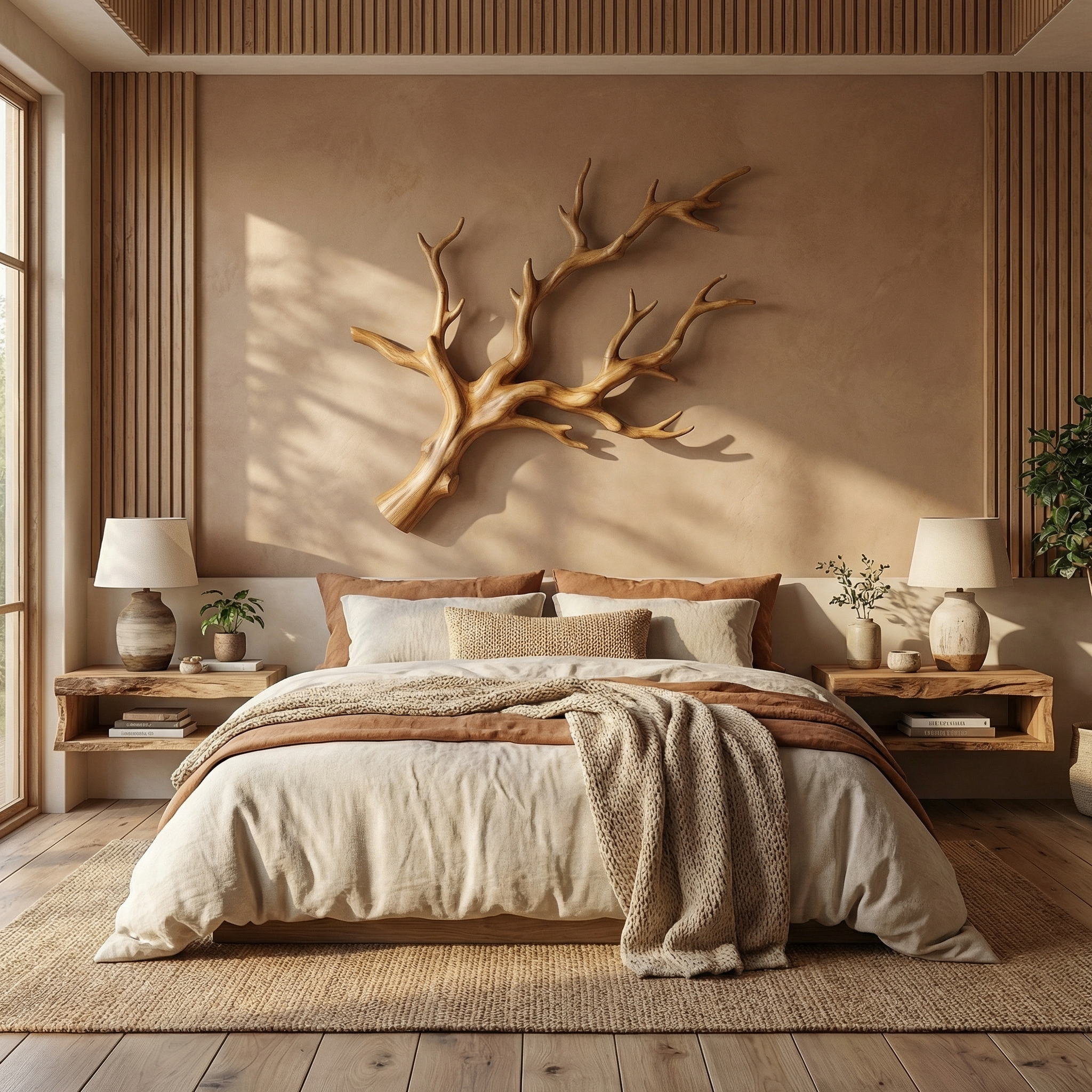 Organic Tree Branch Wall Art For Living Room And Bedroom SINLSAWD036