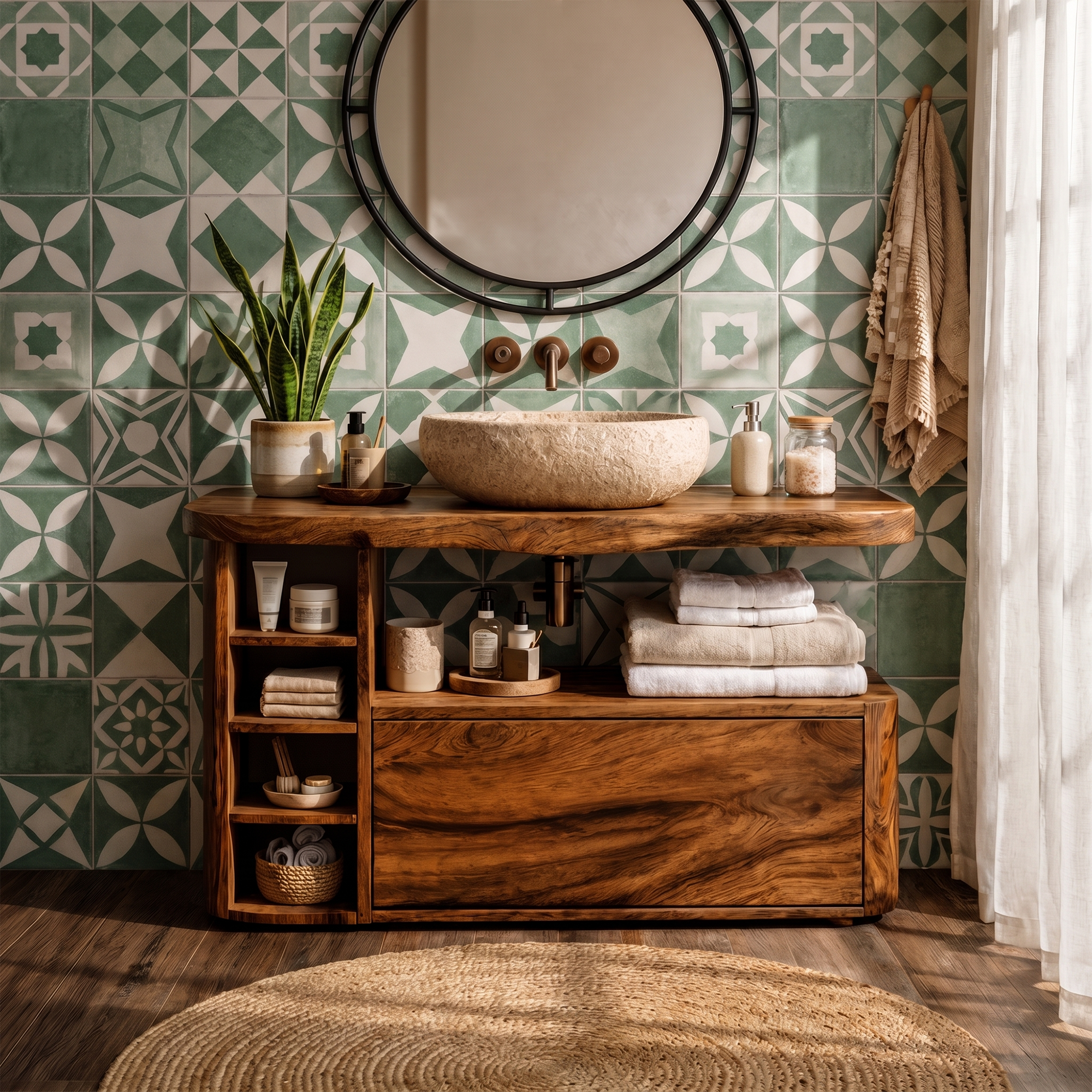 Contemporary Bathroom Vanity For Bathroom And Powder Room SINLKIBRV298