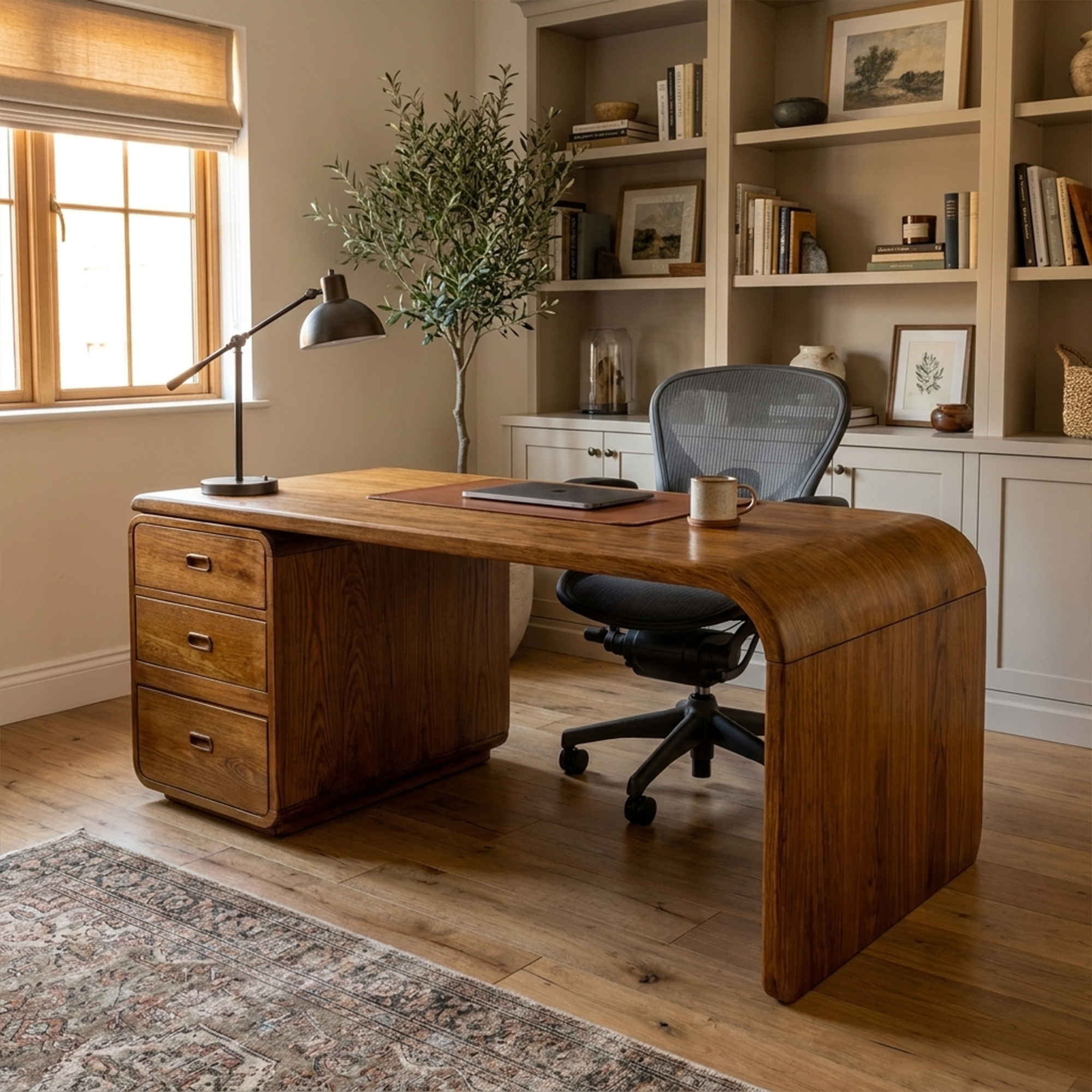 Japandi Harmony Writing Desk Bedroom And Work Room SINLKIDK061