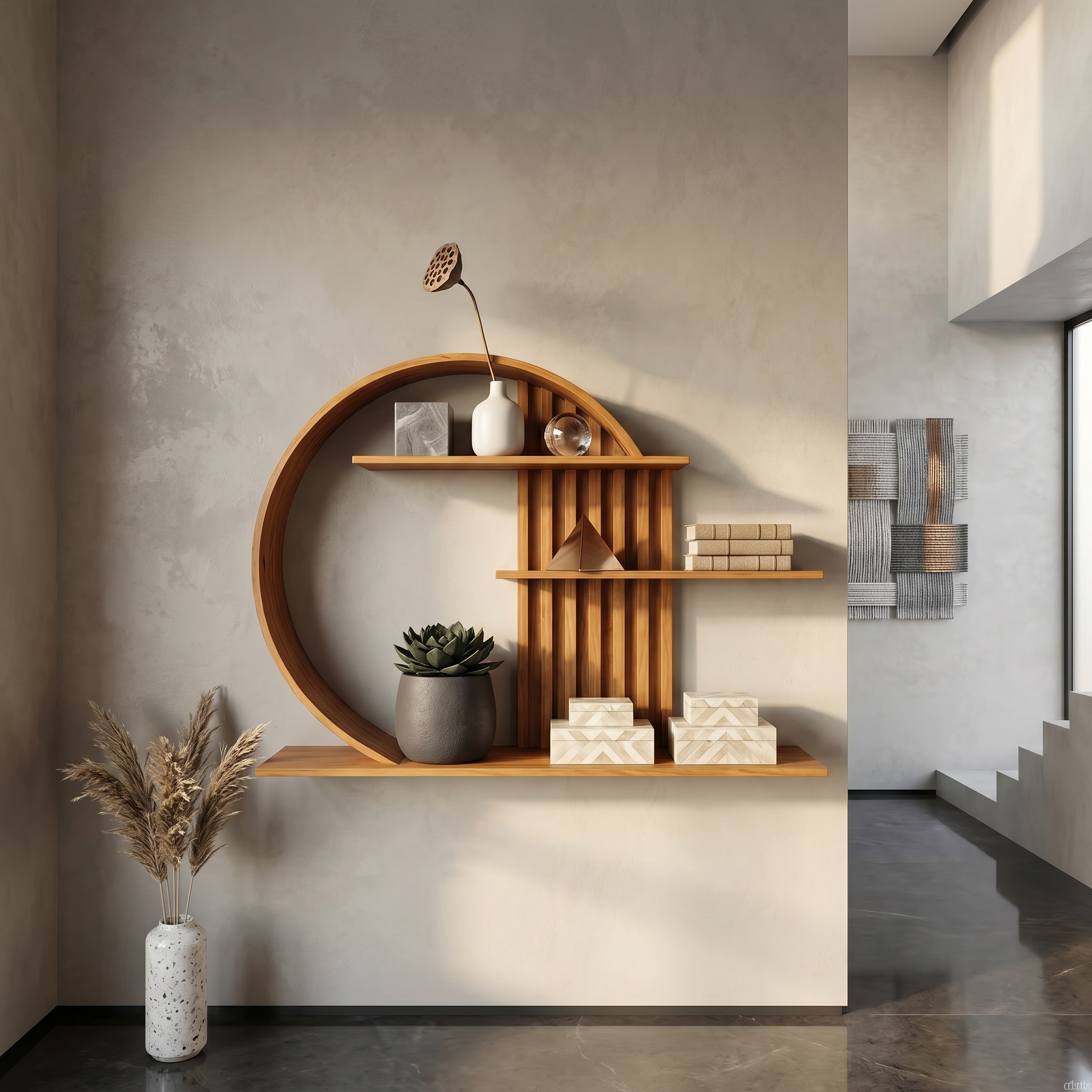 Modern Zen Wall Decor Shelf Living Room And Harmony Room SINLSAFL238