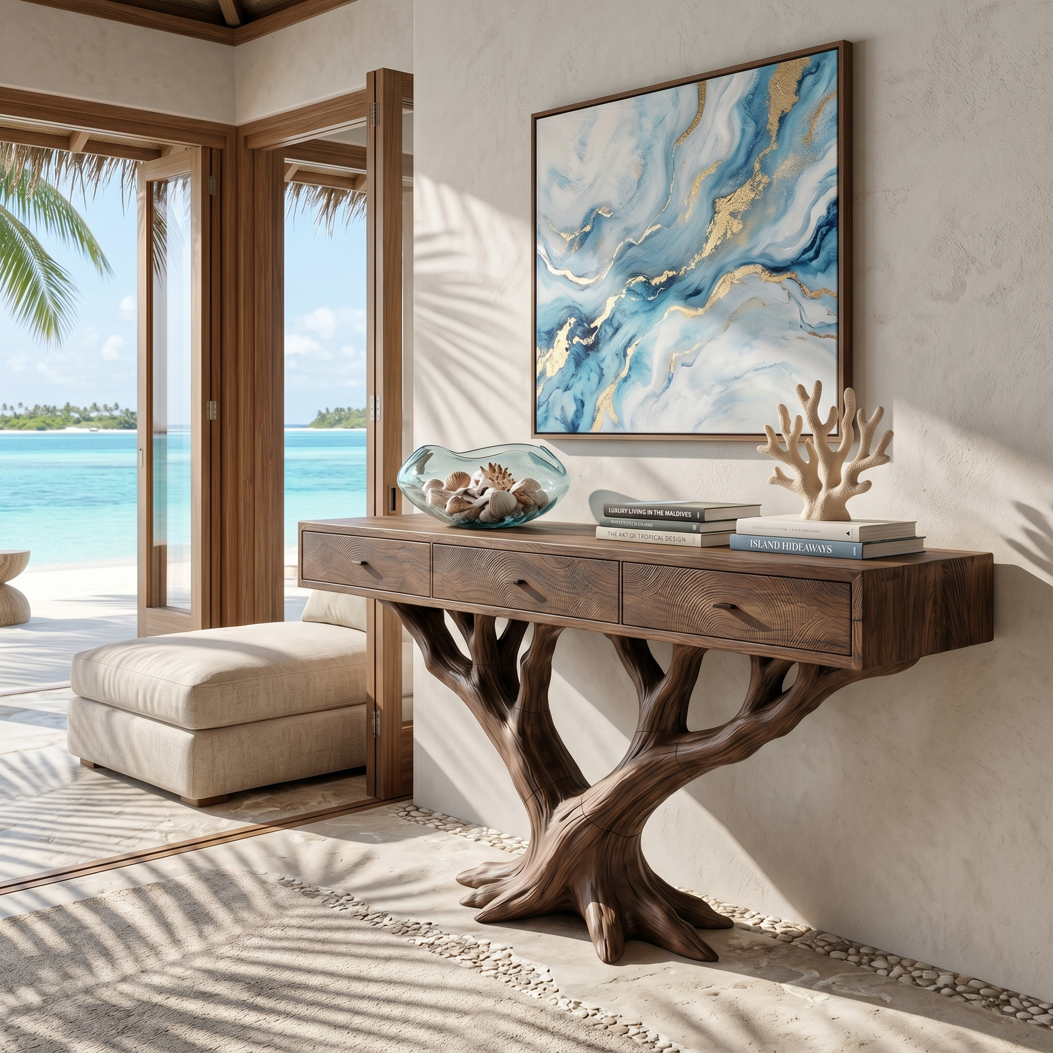Luxury Branch Base Console Table Designer Residence SILDTTRCS092