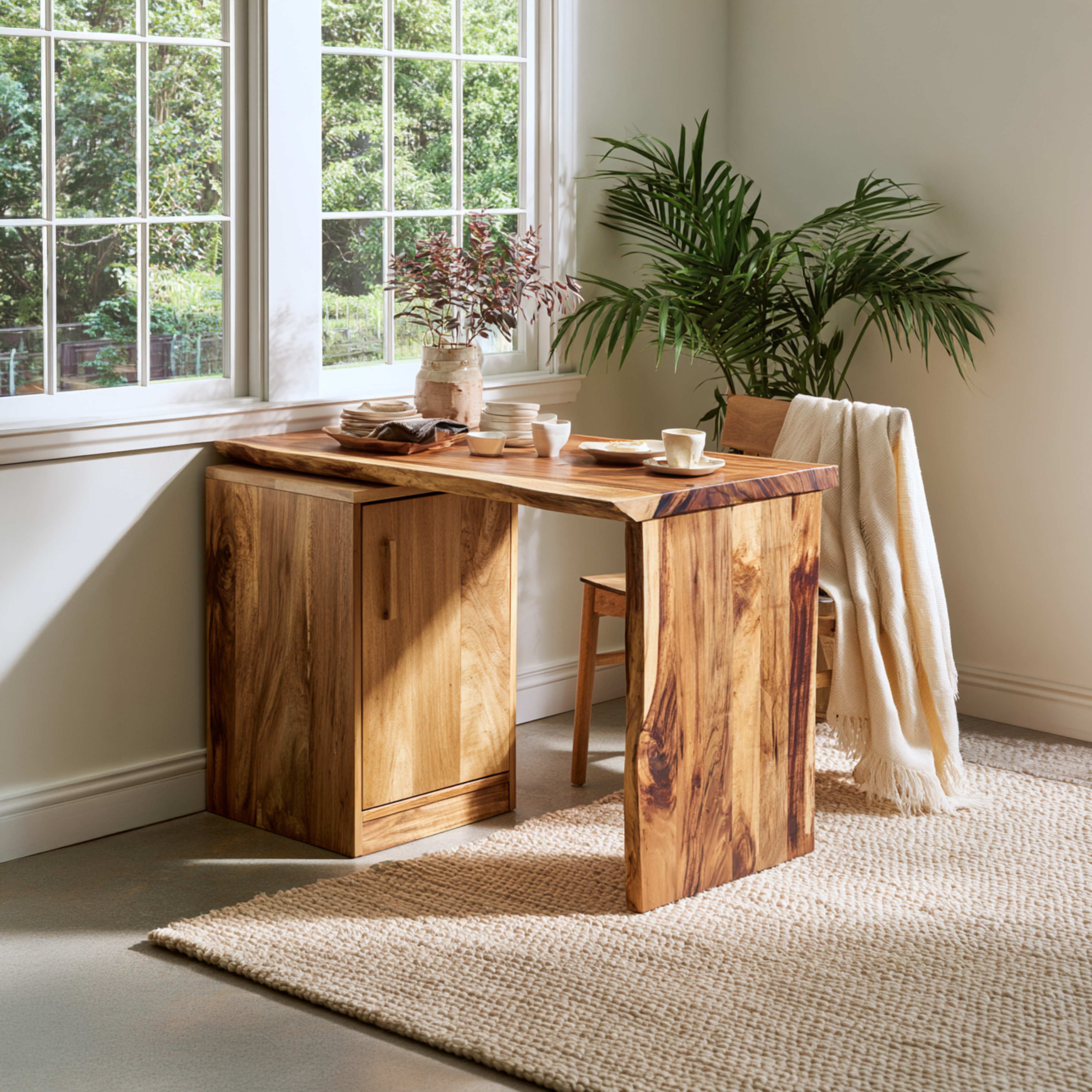 Tropical Dining Table For Indoor Outdoor Space SILDTTRDN053