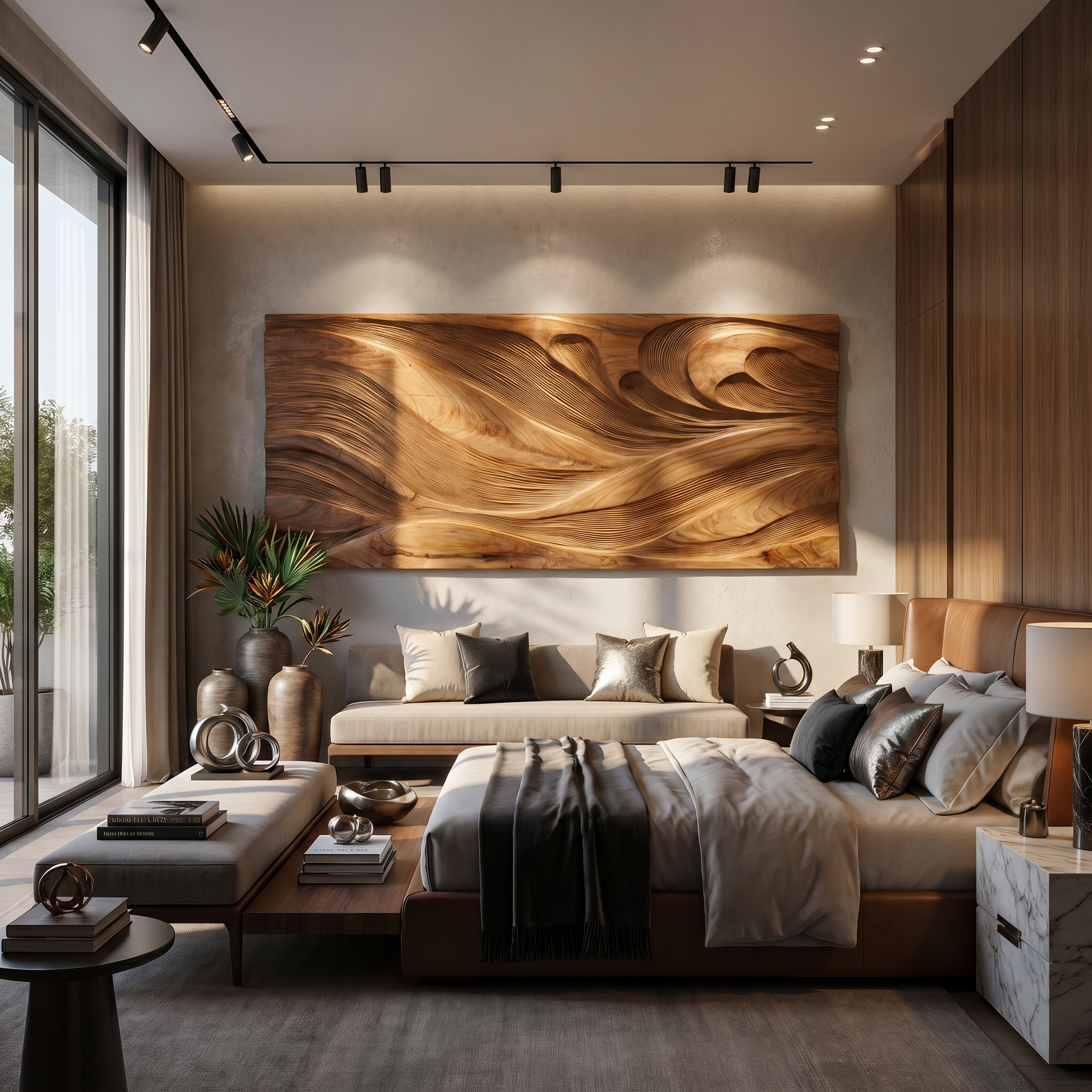 Modern Wall Art With Textured Design For Living Room SILDTTRWA131