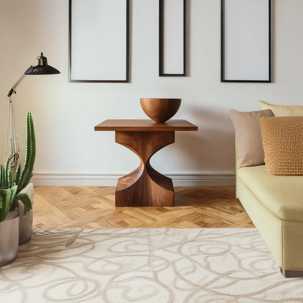 Mid Century End Table Living Room SINLSABT030