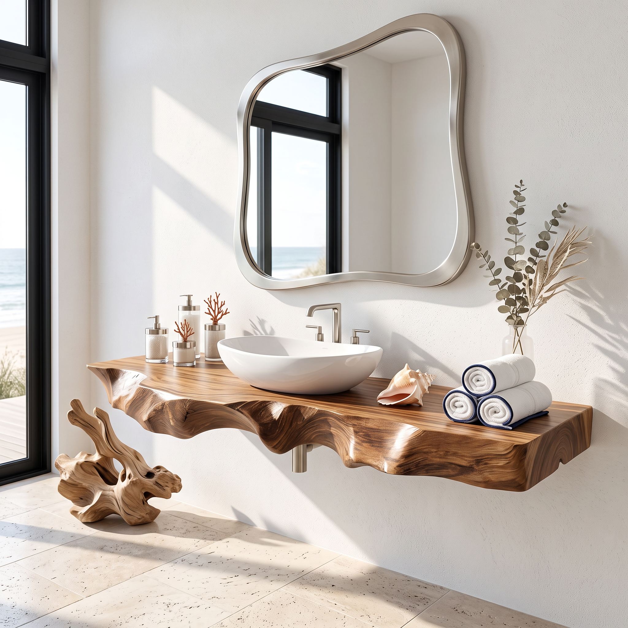 Farmhouse Solid Wood Vanity For Classic Bathroom SILDTTRBAS028
