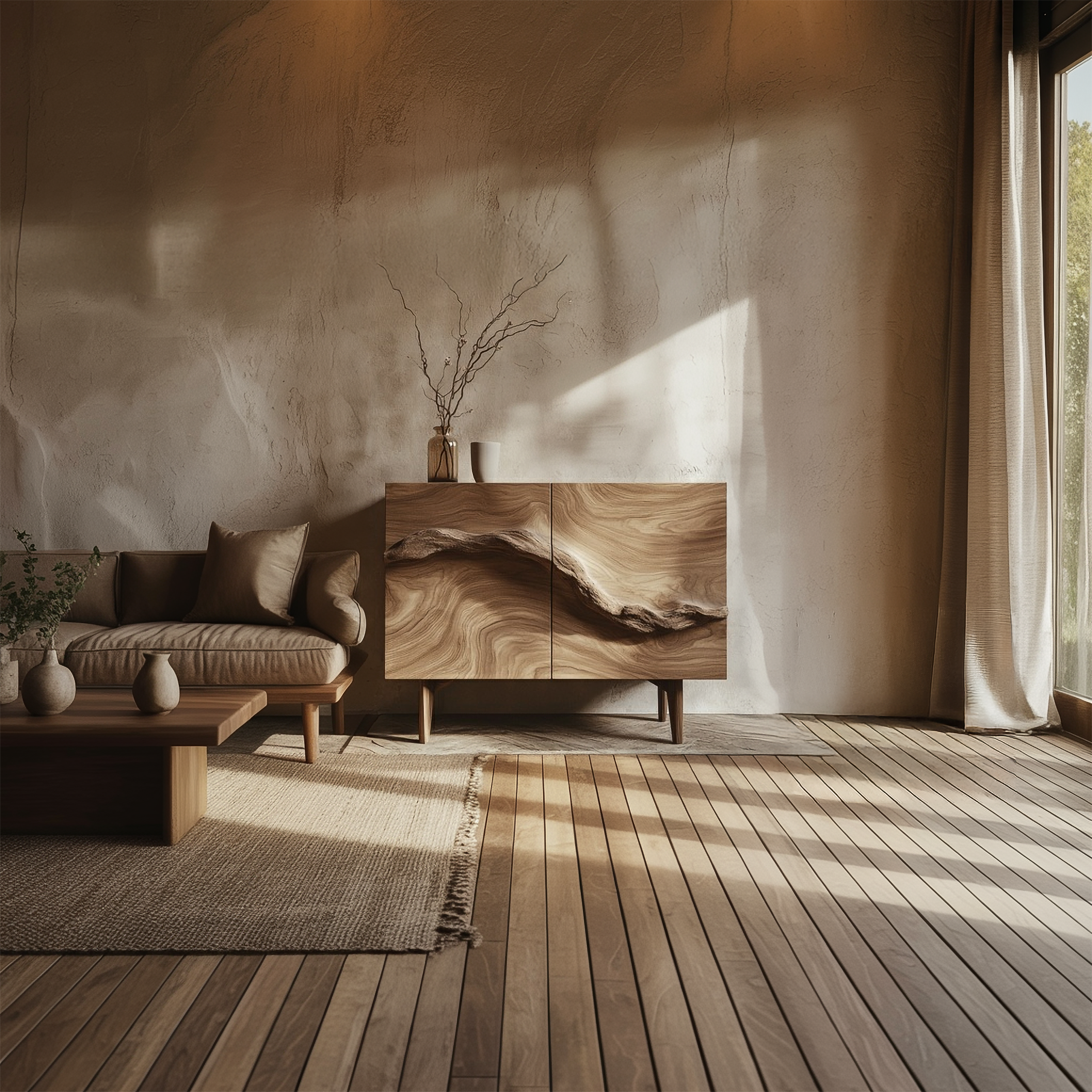 Rustic Organic Cabinet Living Room And Entryway SINLSASC347